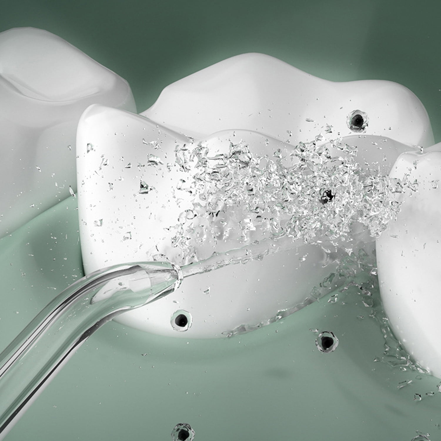 Hydropulseur à dents sans fil, hydropulseur électrique portatif rechargeable pour adulte pour la maison ou les voyages, 3 modes, 5 buses, étanche