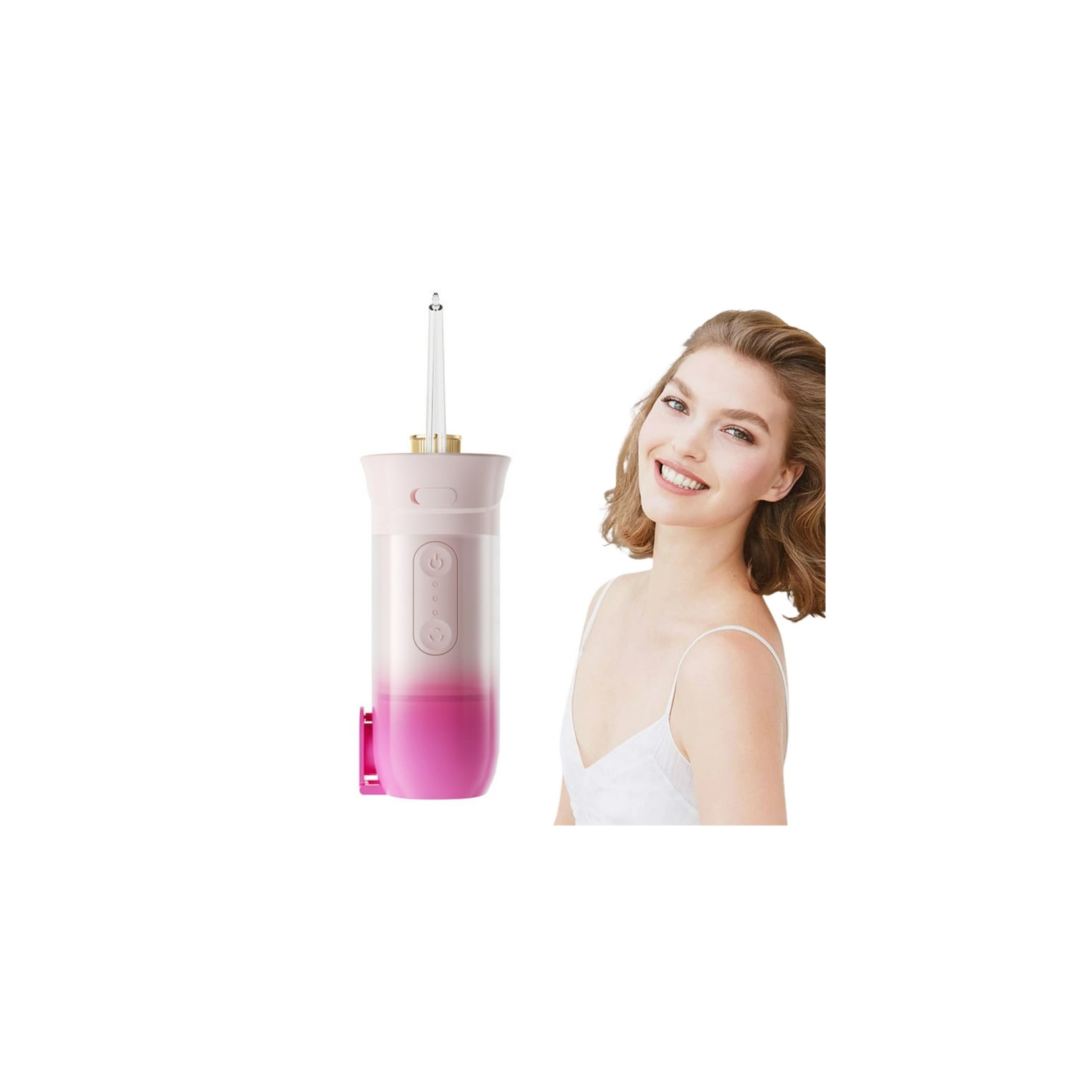 Hydropulseur portatif sans fil pour irrigateur buccal Nettoyant dentaire pour dents rétractable adapté aux voyages à domicile