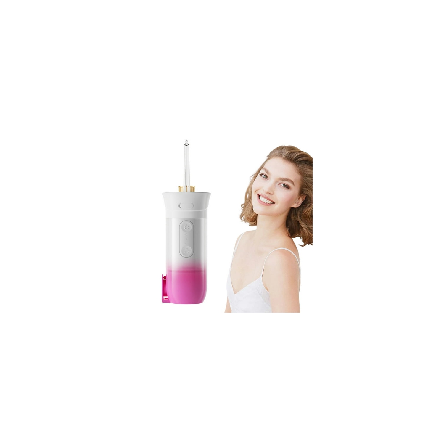 Hydropulseur portatif sans fil pour irrigateur buccal Nettoyant dentaire pour dents rétractable adapté aux voyages à domicile