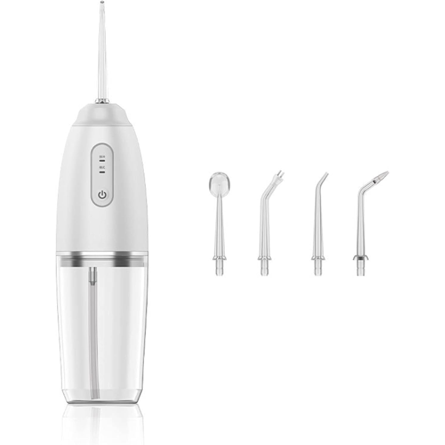 Hydropulseur portatif avec 3&nbsp;mois, réservoir d'eau 230&nbsp;ml pour le nettoyage des dents, 4 buses différentes, ensemble d'hydropulseur