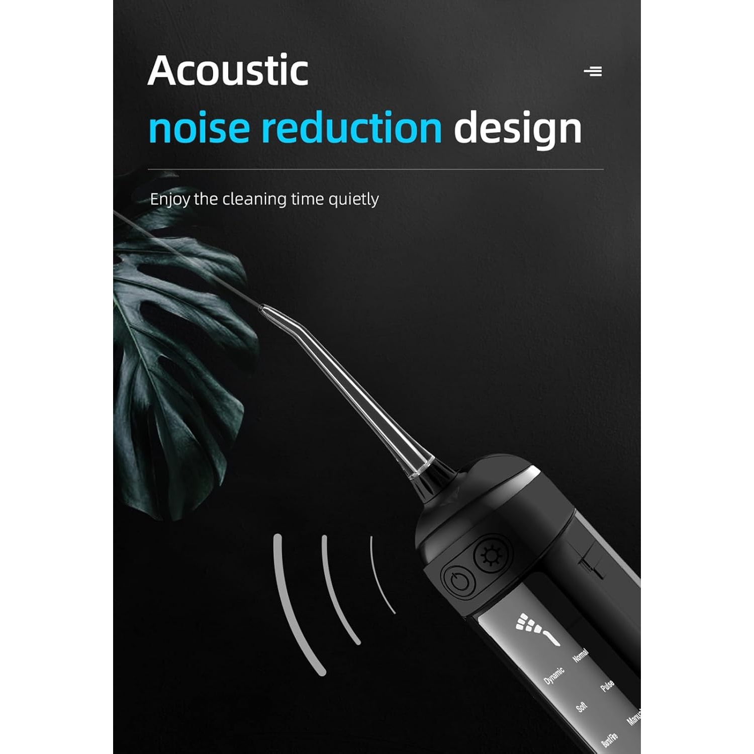 Hydropulseur portatif à irrigateur oral 6 modes Hydropulseur à irrigateur IPX7 Petit dispositif de blanchiment des dents pour les voyages à domicile