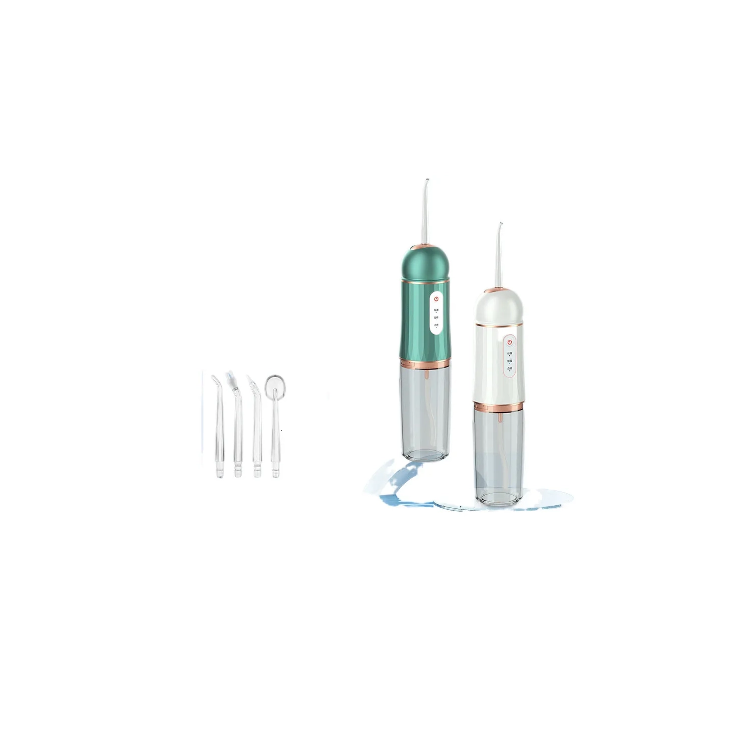 Ultrasonic electric water flosser oral cleaner IPX7 waterproof portable household tooth rinser oral purifier jet cleaner