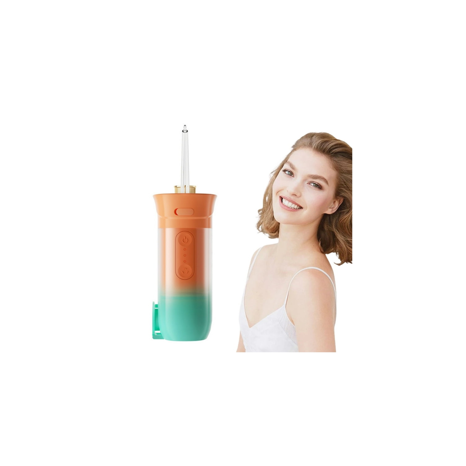 Hydropulseur portatif sans fil pour irrigateur buccal Nettoyant dentaire pour dents rétractable adapté aux voyages à domicile