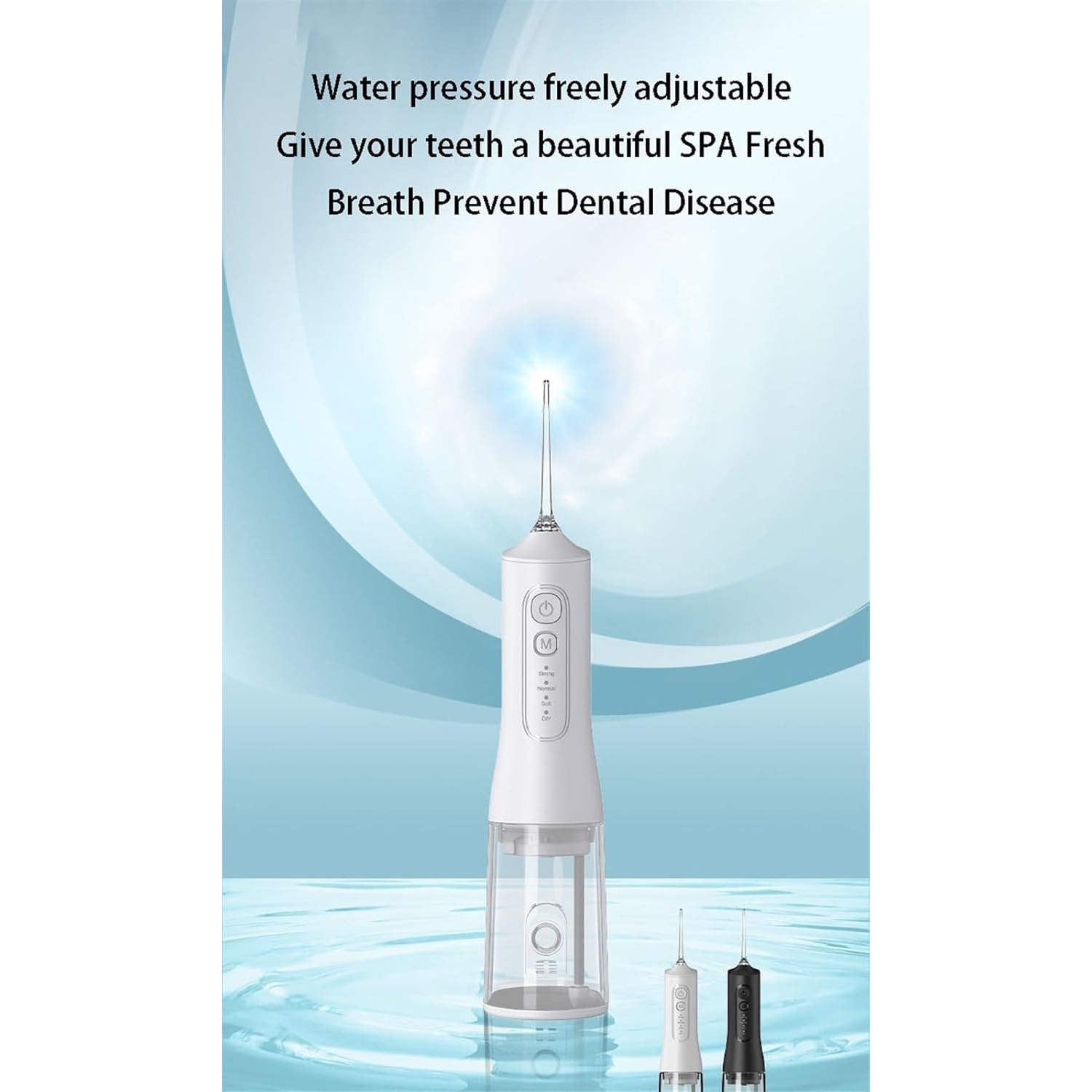 Rince-bouche dentaire à 4 modes, fournitures orthodontiques personnelles étanches et rechargeables IPX7, nettoyant dentaire pour voyage à domicile