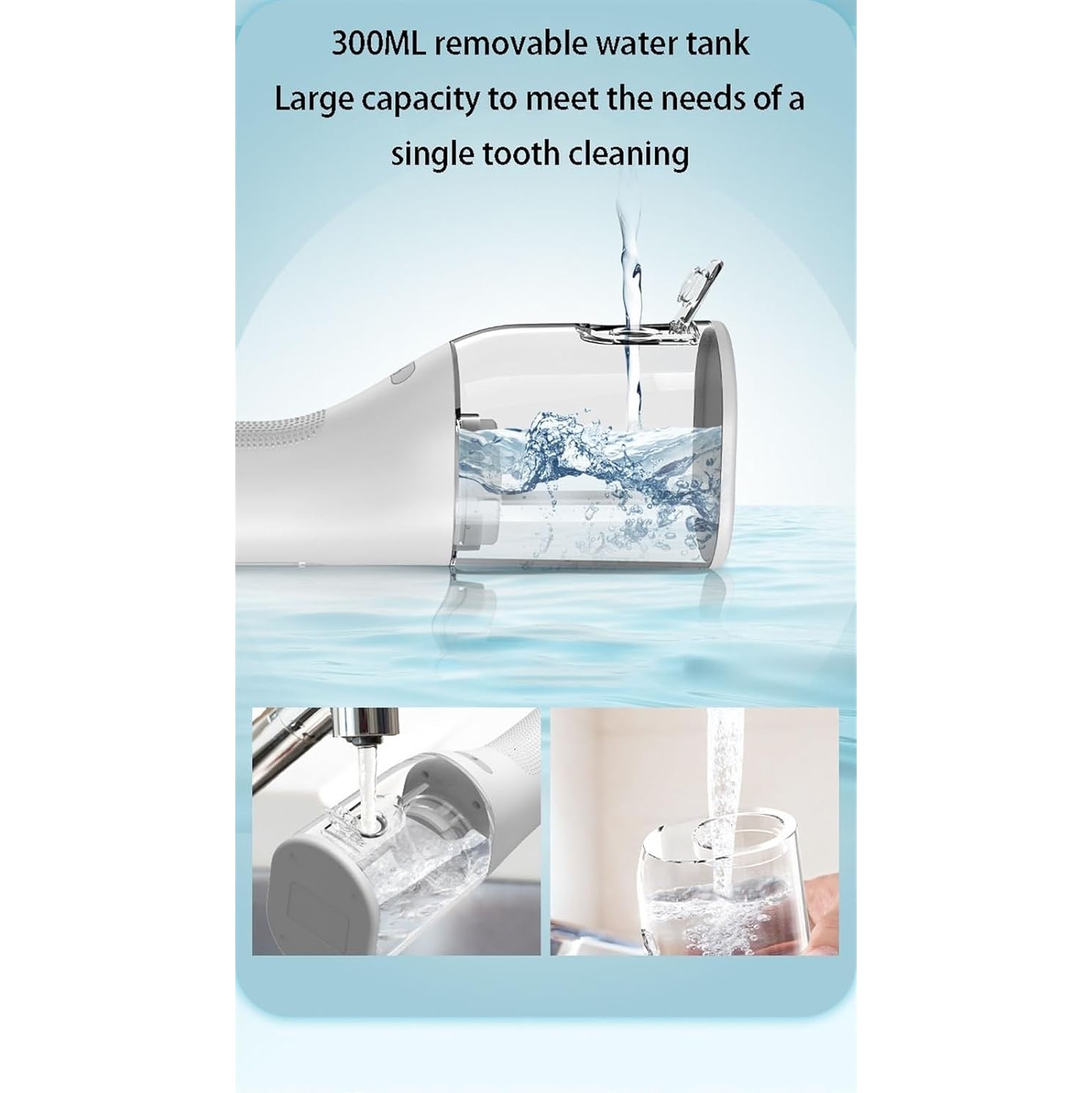 Rince-bouche dentaire à 4 modes, fournitures orthodontiques personnelles étanches et rechargeables IPX7, nettoyant dentaire pour voyage à domicile