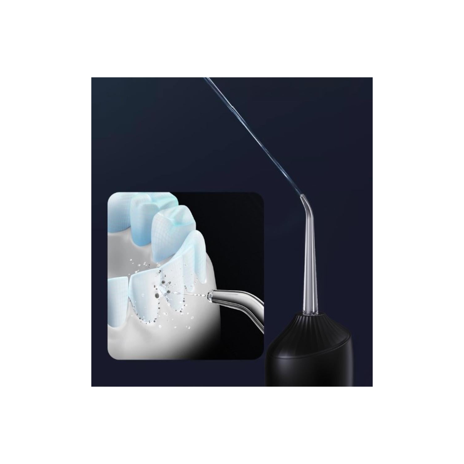 Hydropulseur électrique portatif étanche nettoyant buccal ménager vaporisateur（eau nettoyant les dents en vert）