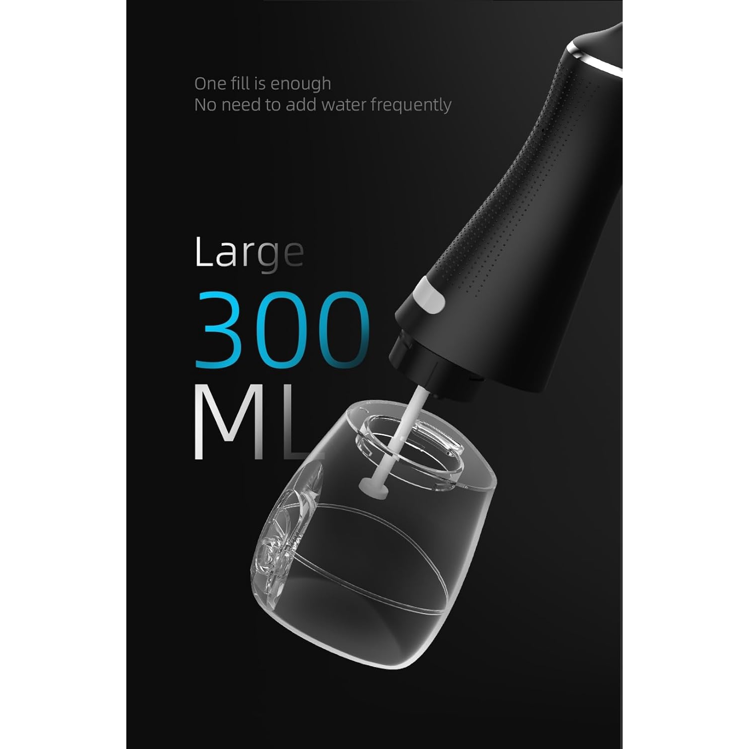 Hydropulseur sans fil professionnel pour broches et dents sensibles – 1800 h, 5 buses, recharge rapide de type C