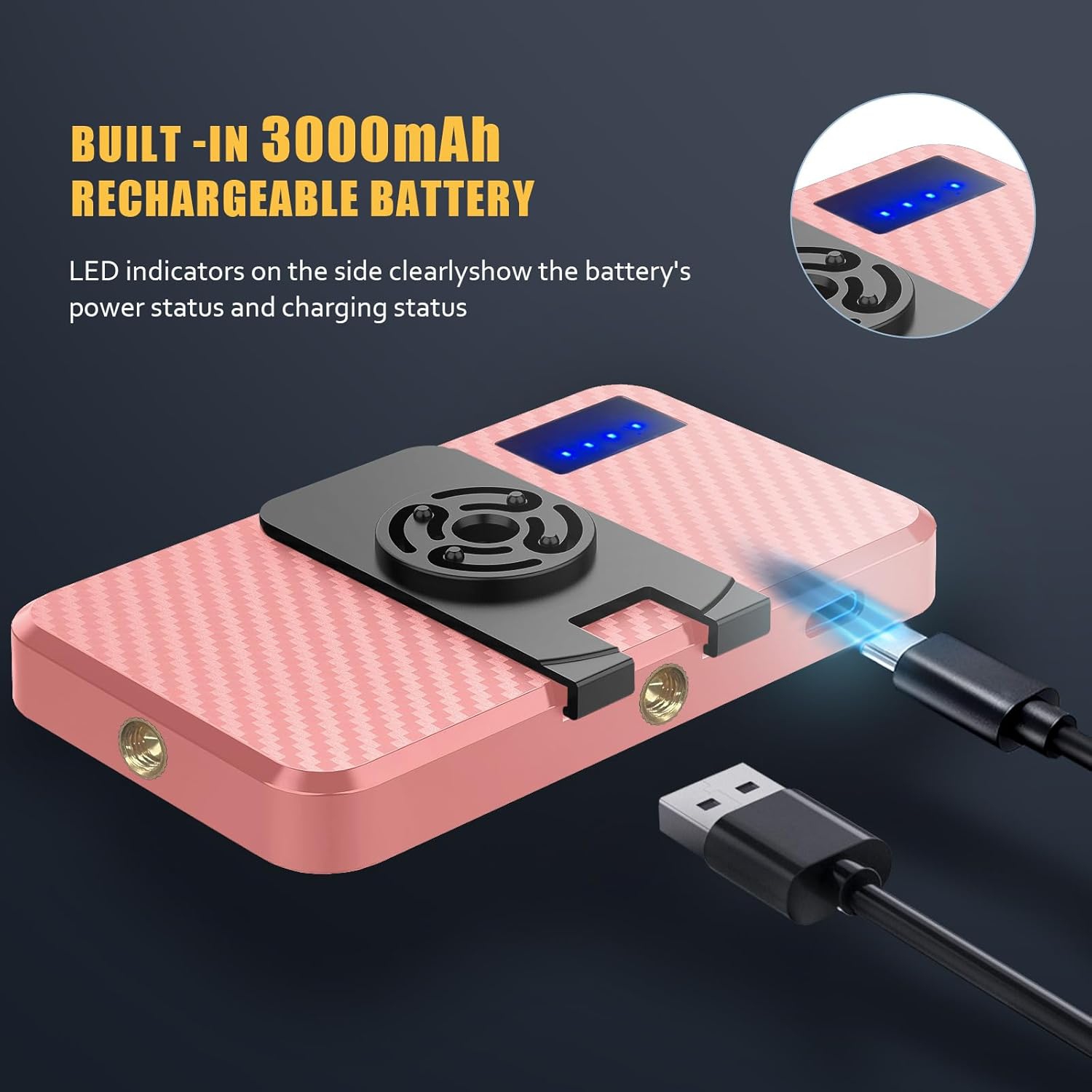 168 LED Selfie Light for iPhone, iPhone Light,Portable Phone Light, 3000Mah Rechargeable Video Light, Adjusted 3 Light Modes, for iPhone, Camera,