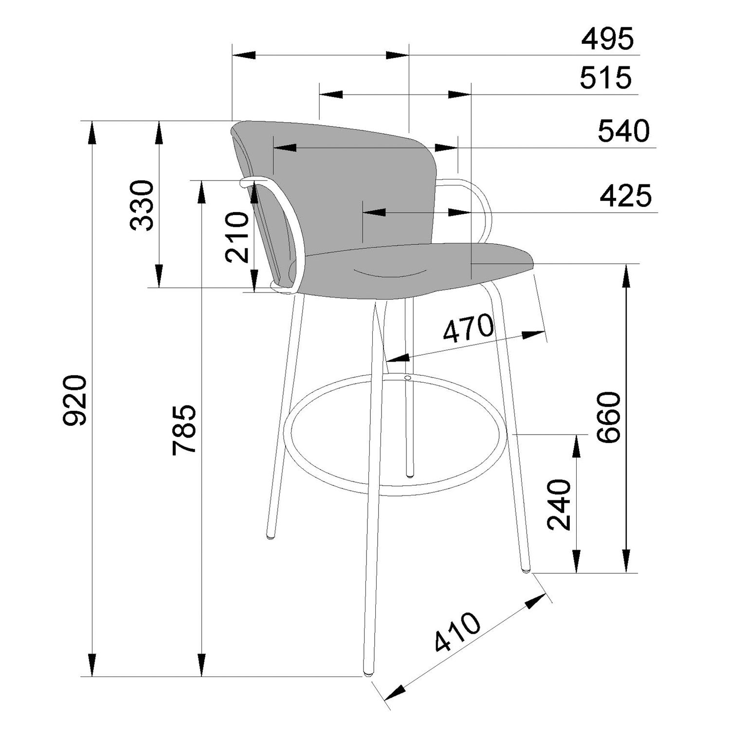 !Nspire Kalani Contemporary Counter Height Swivel Barstool - Set of 2 - Warm Grey