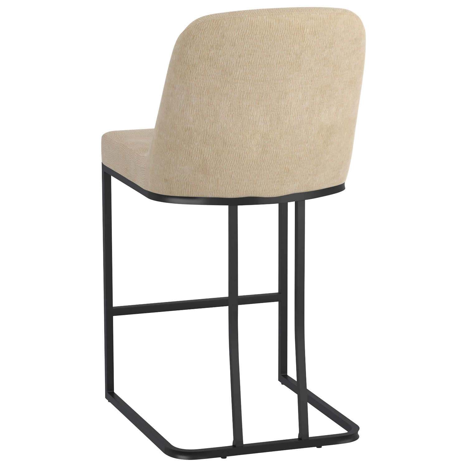 Tabouret de bar contemporain à hauteur de comptoir Dario de !NSpire - Ensemble de 2 - Beige