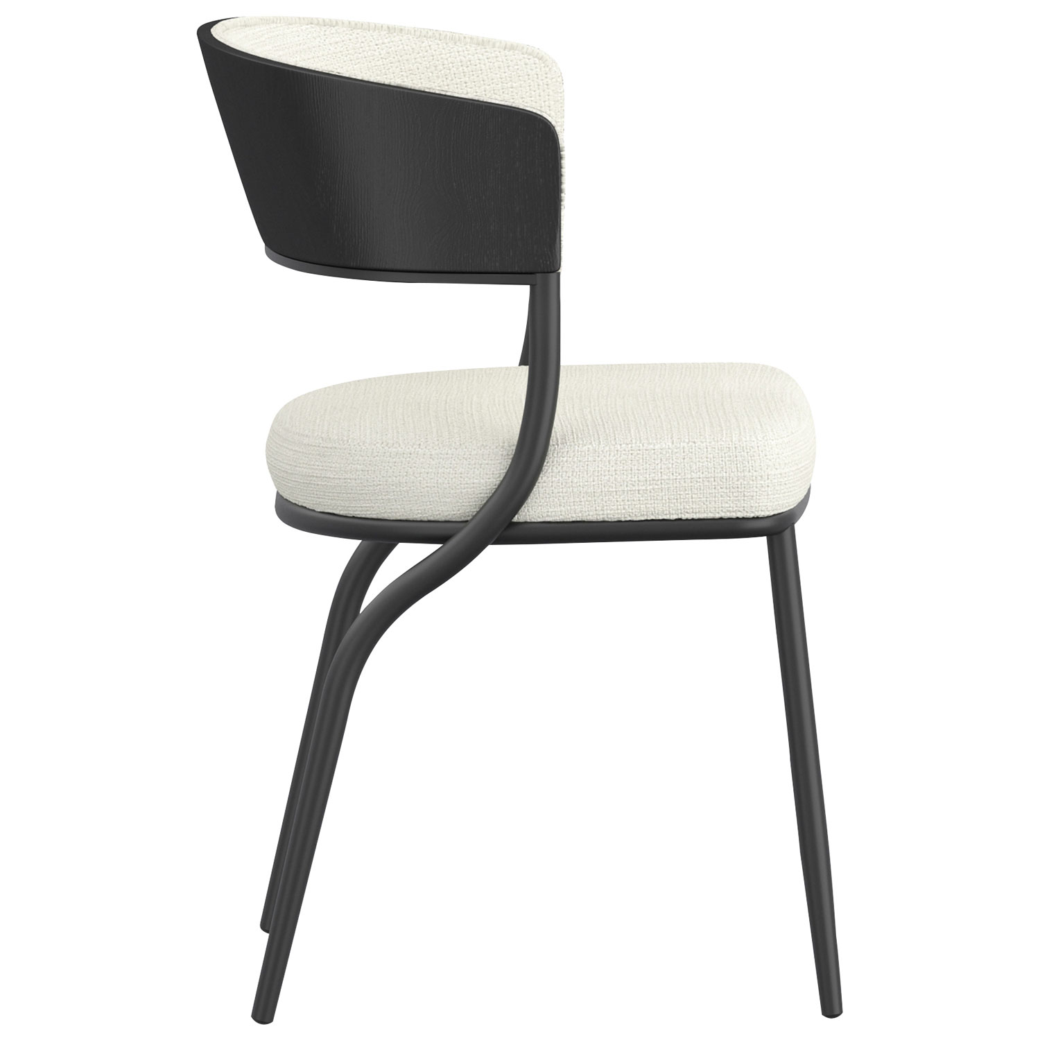!Nspire Kazan Contemporary Fabric Dining Chair - Set of 2 - Ivory