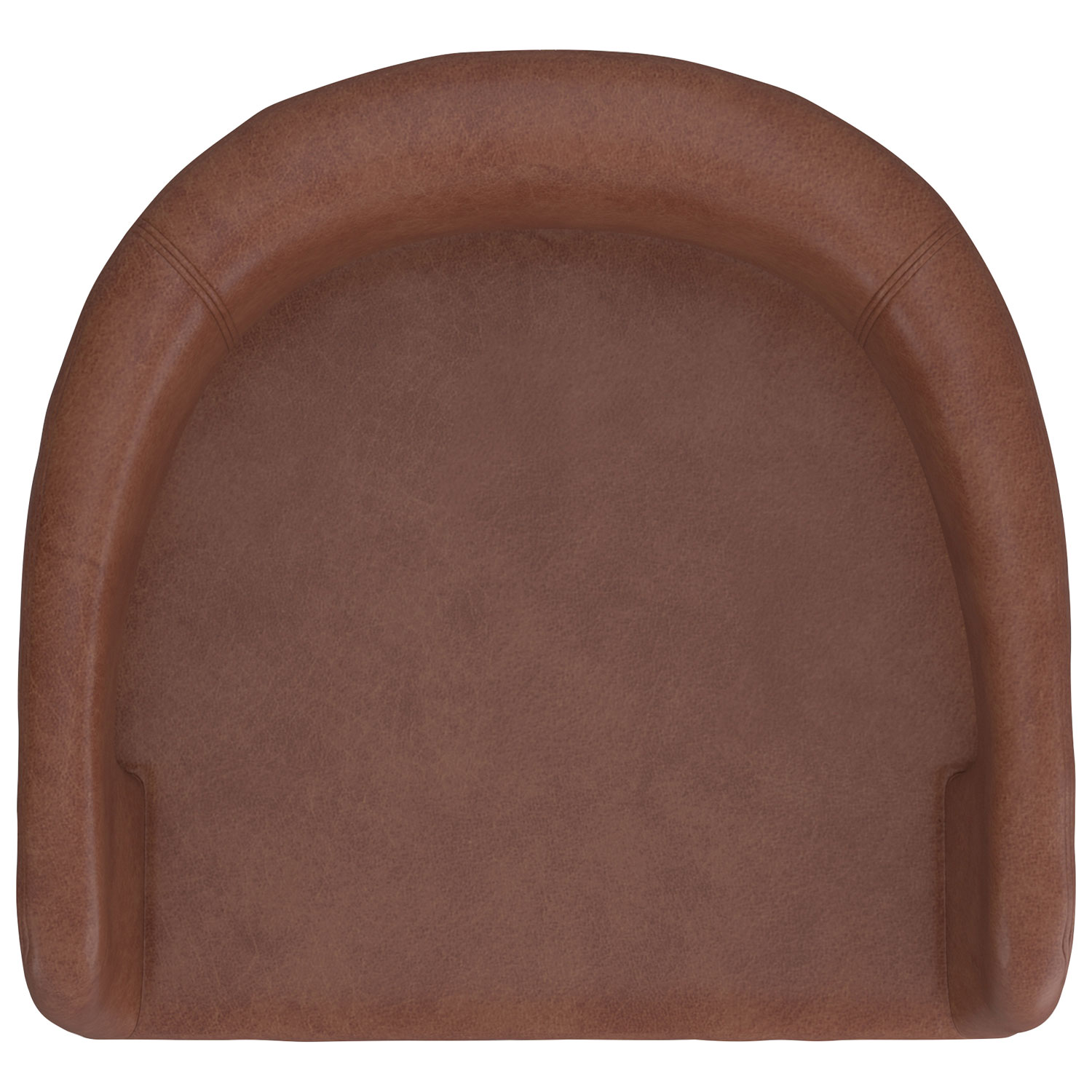 Tabouret de bar contemporain à hauteur de comptoir Crimson de !NSpire - Ensemble de 2 - Brun sellier