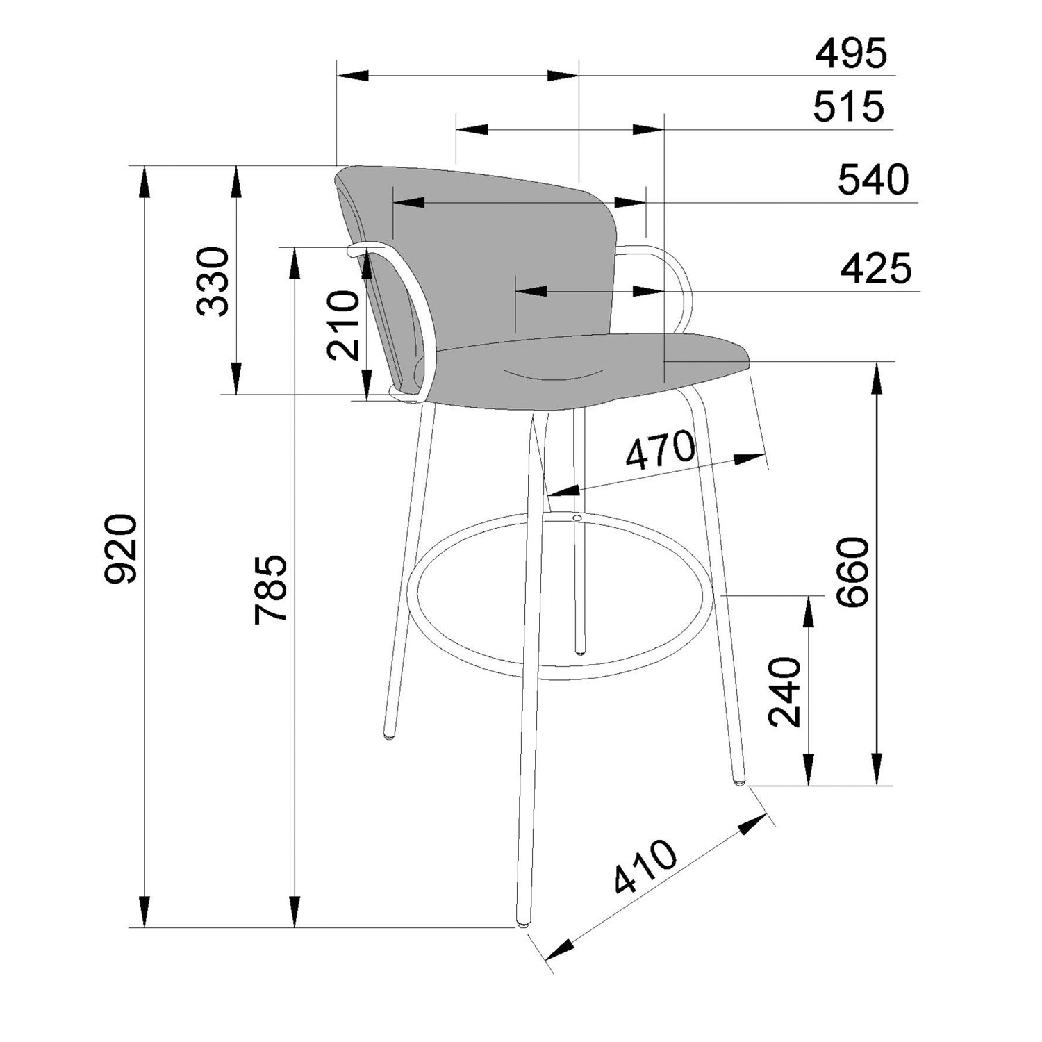 Tabouret de bar contemporain pivotant à hauteur de comptoir Kalani de !NSpire - Ensemble de 2 - Beige