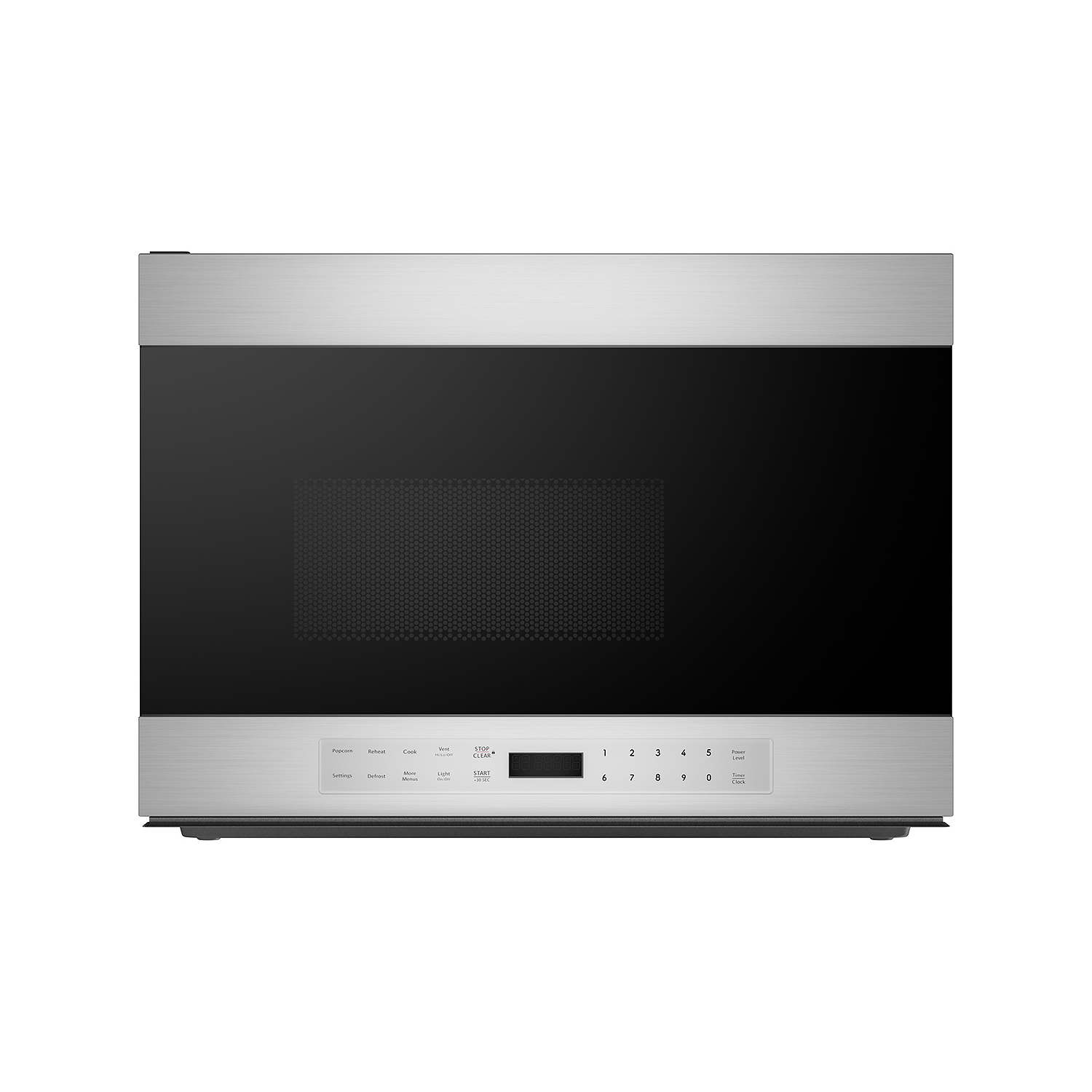 Four à micro-ondes à hotte intégrée 24&nbsp;po SMO1461GS DE SHARP, acier inoxydable, fini en verre noir