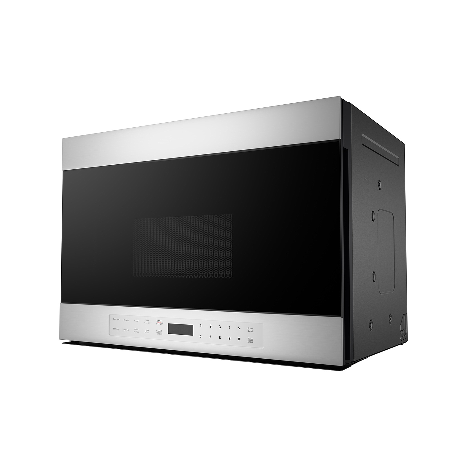 Four à micro-ondes à hotte intégrée 24&nbsp;po SMO1461GS DE SHARP, acier inoxydable, fini en verre noir