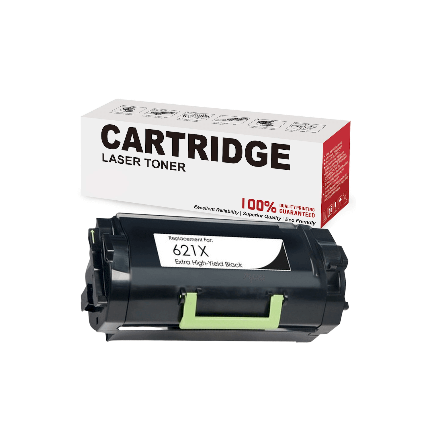 Compatible avec Lexmark 62D1X00, cartouche de toner 621X pour MX810, MX811, MX812 - 45K.