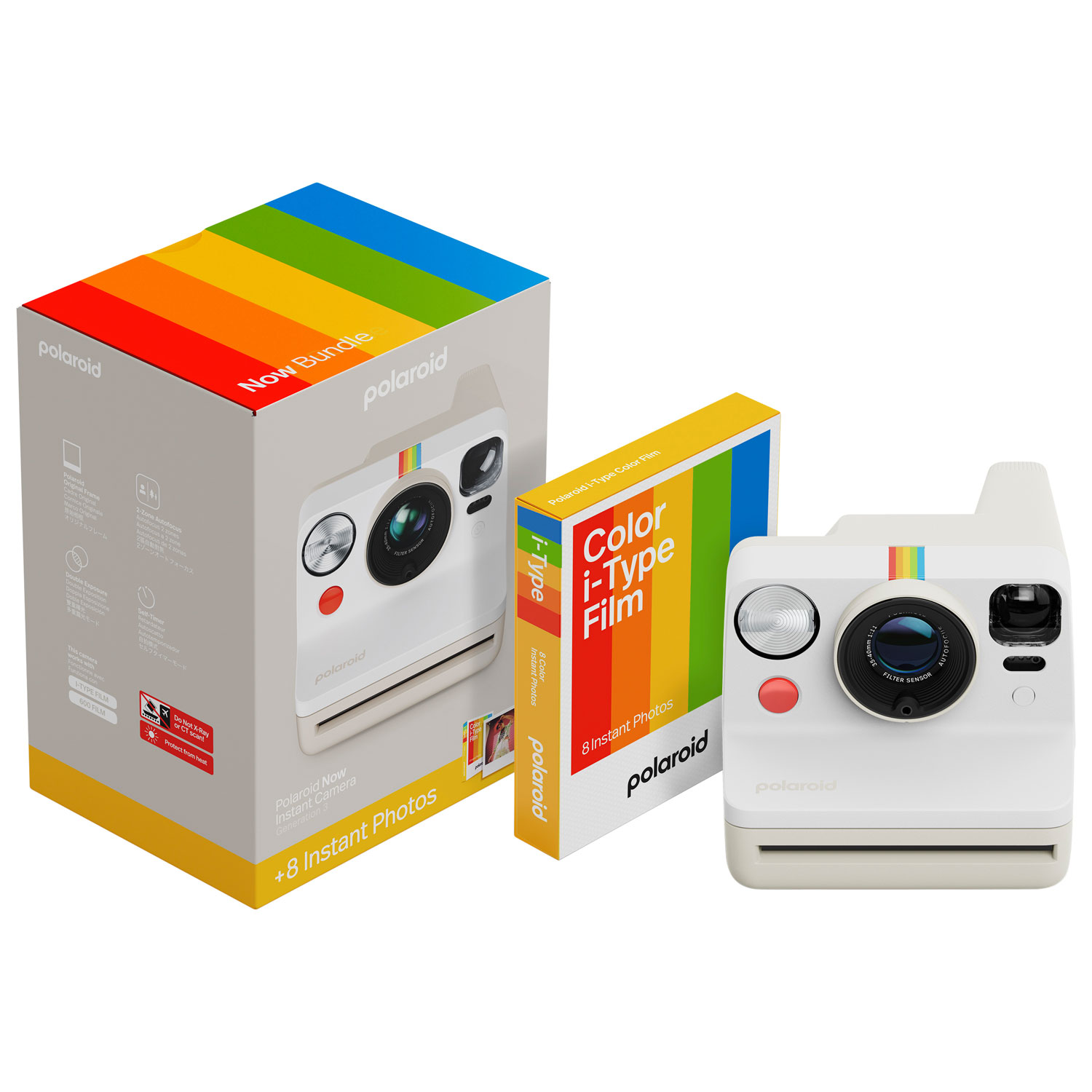 Polaroid Now Gen3 Instant Camera with Film Pack - White - Only at Best Buy