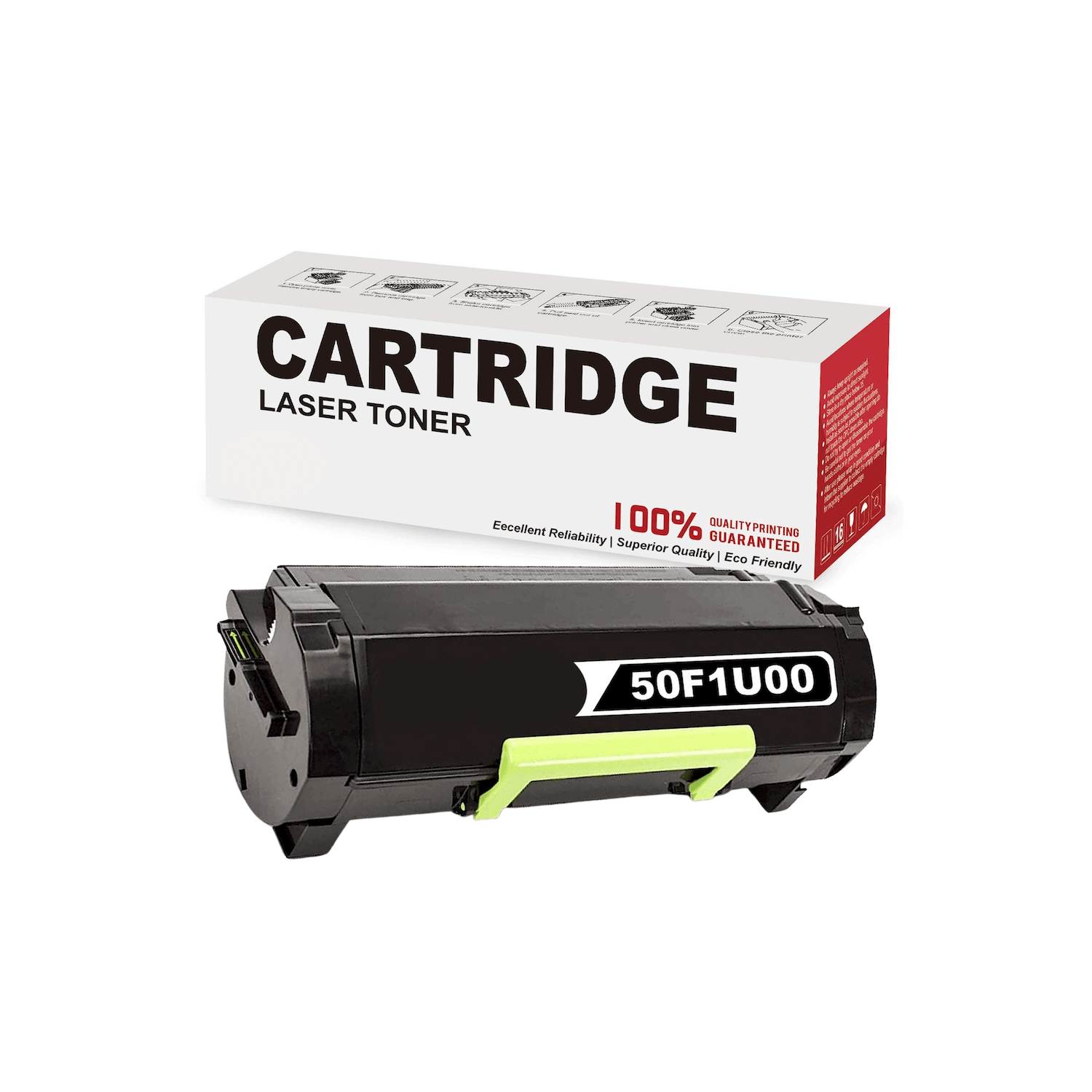 Compatible avec les cartouches de toner Lexmark 50F1U00, 501U pour MS510, MS610 - 20K.