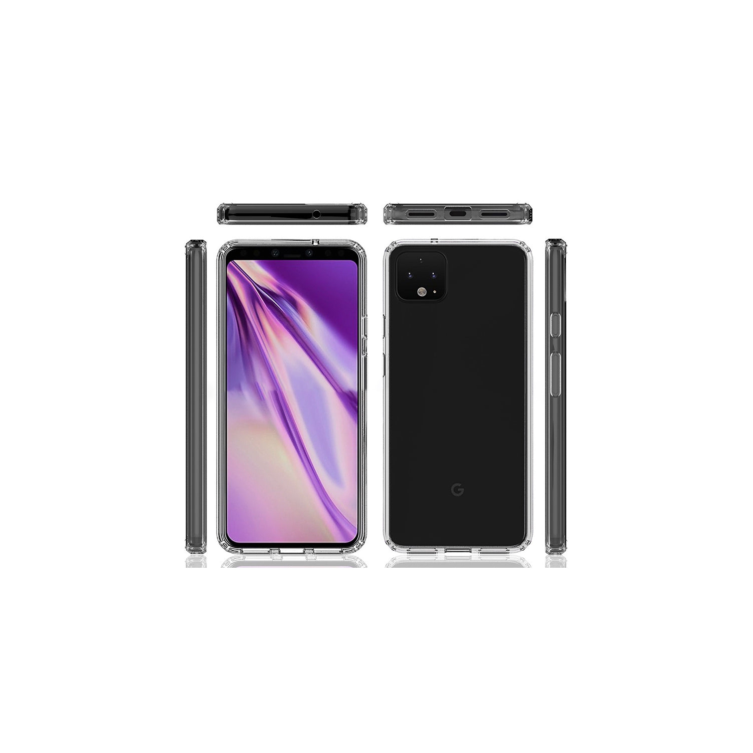 PANDACO Acrylic Hard Clear Case for Google Pixel 4