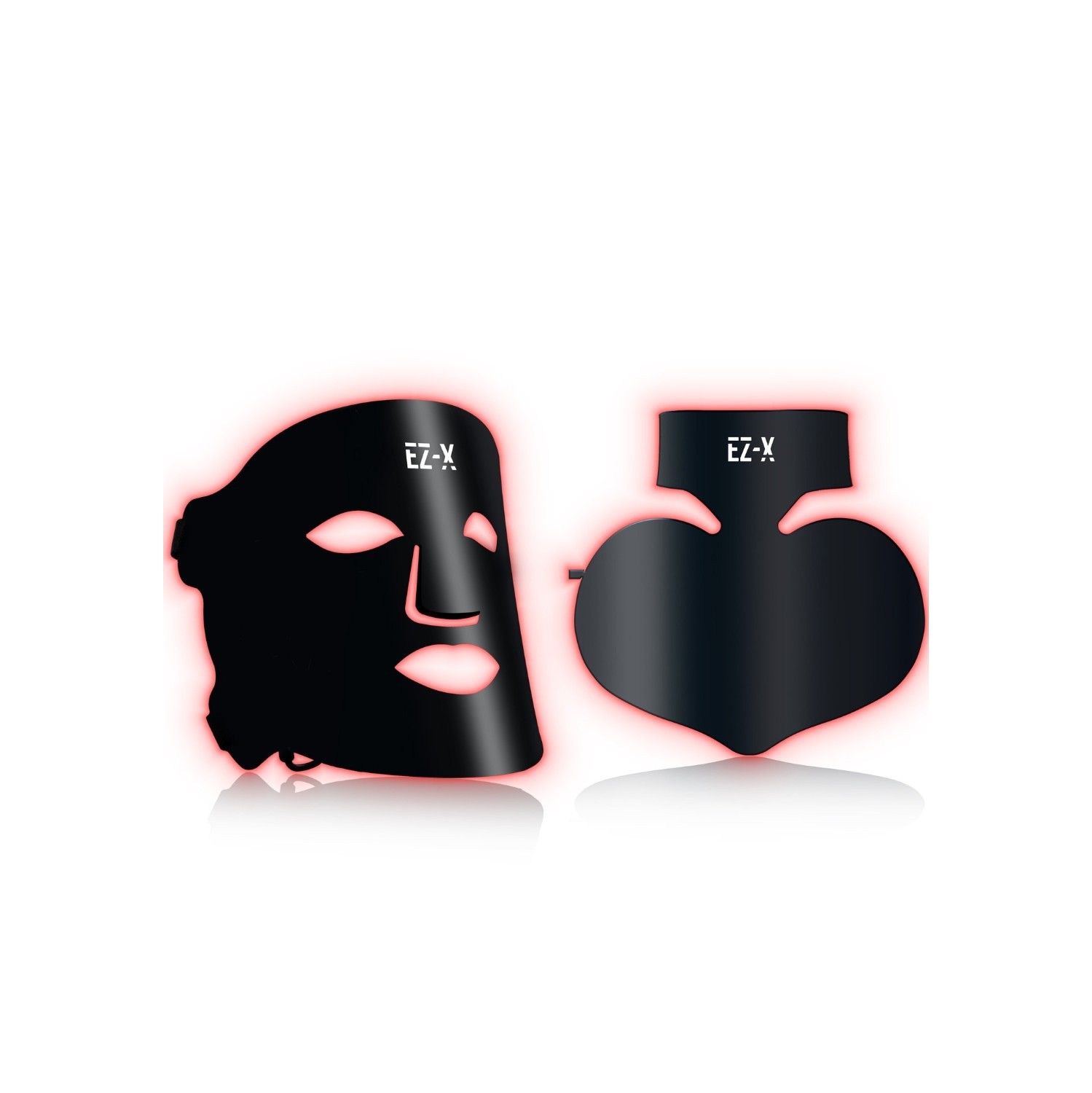 EZ-X Pro Red Light Mask Full Set - Near Infrared & Red Light Therapy for Face, Neck & Chest - Extra Power - 240 LEDs - Wireless LED Face Mask for