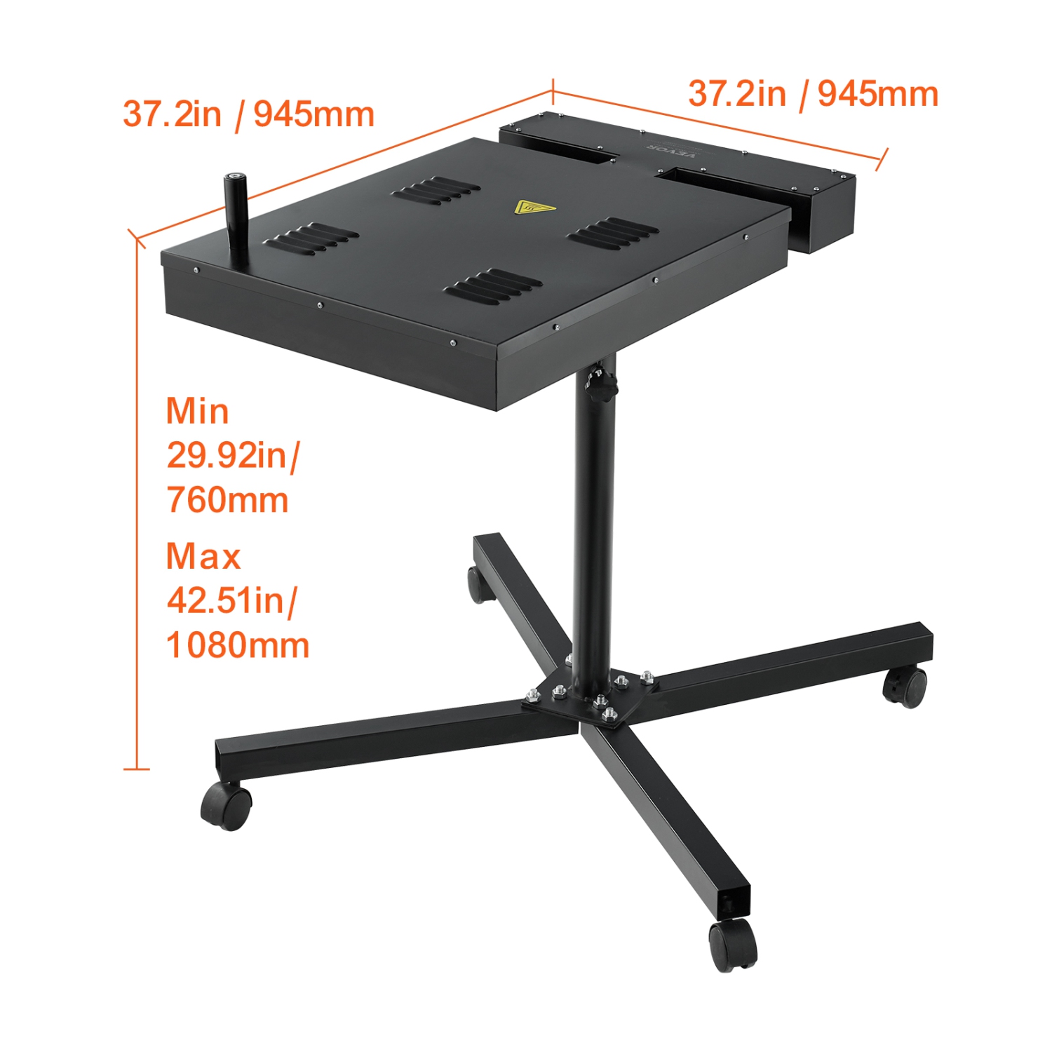 VEVOR 16x16 inch Pro Flash Dryer, Upgrade 1800W Flash Dryer for Screen Printing Machine, 0-750℉ Temperature Control, Height Adjustable Stand, 360°