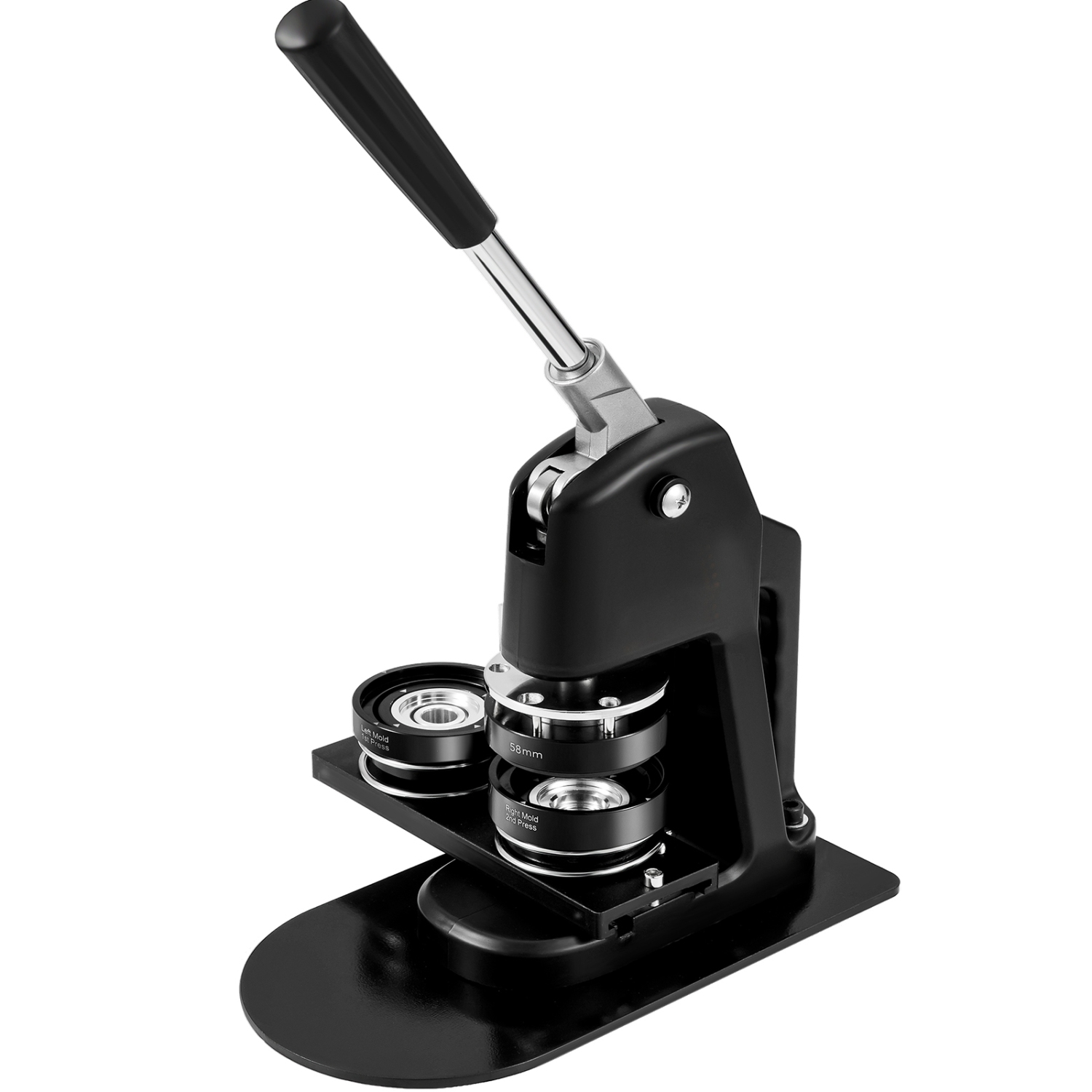 VEVOR 1+2.25 Inch Button Maker Machine, Multiple Sizes Badge Punch Press Kit, Children DIY Gifts Pin Maker, Button Making Supplies with 500pcs Button