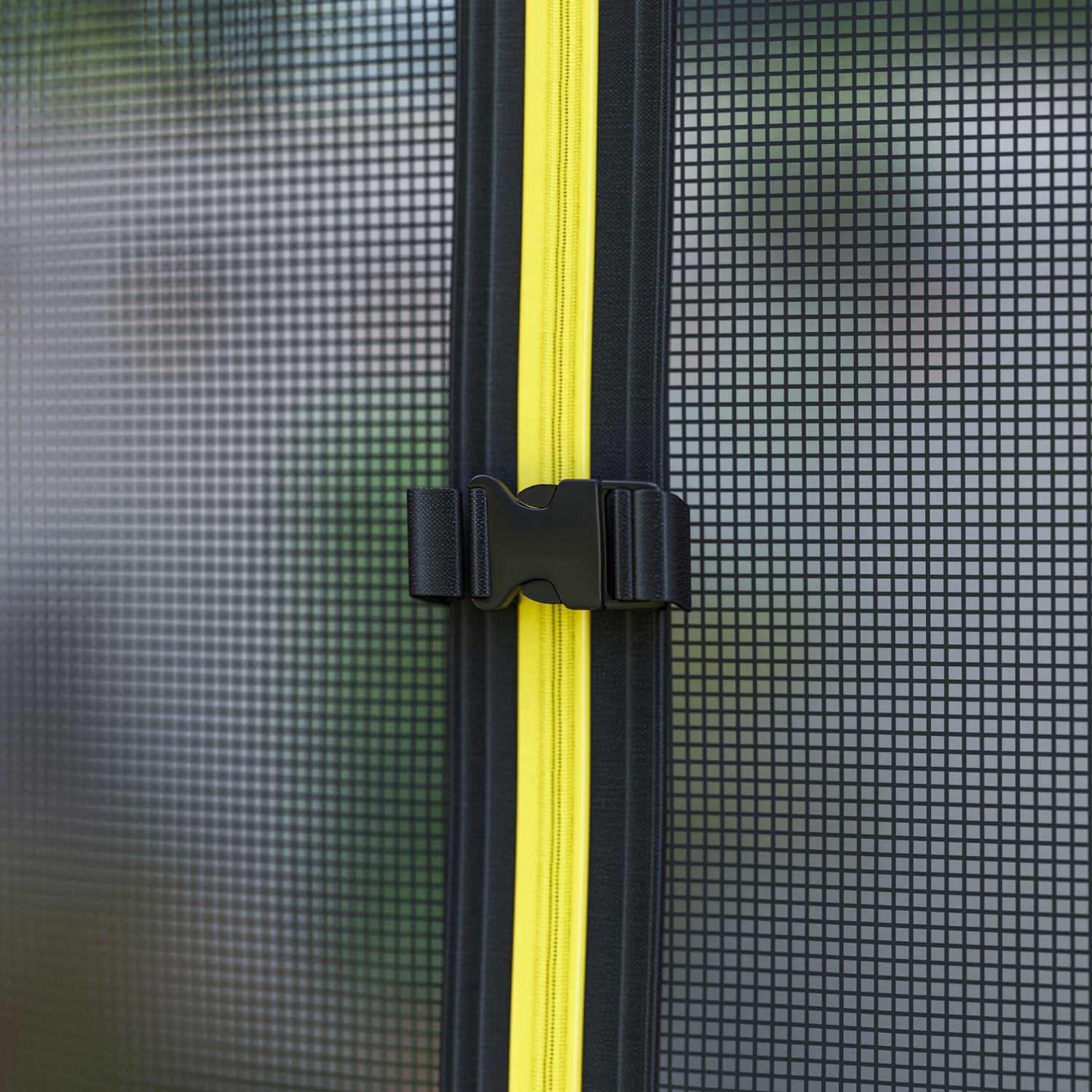 Trampoline d'extérieur 8 pi de Soozier, trampoline récréative certifiée ASTM avec base circulaire galvanisée, filet de fermeture, échelle et