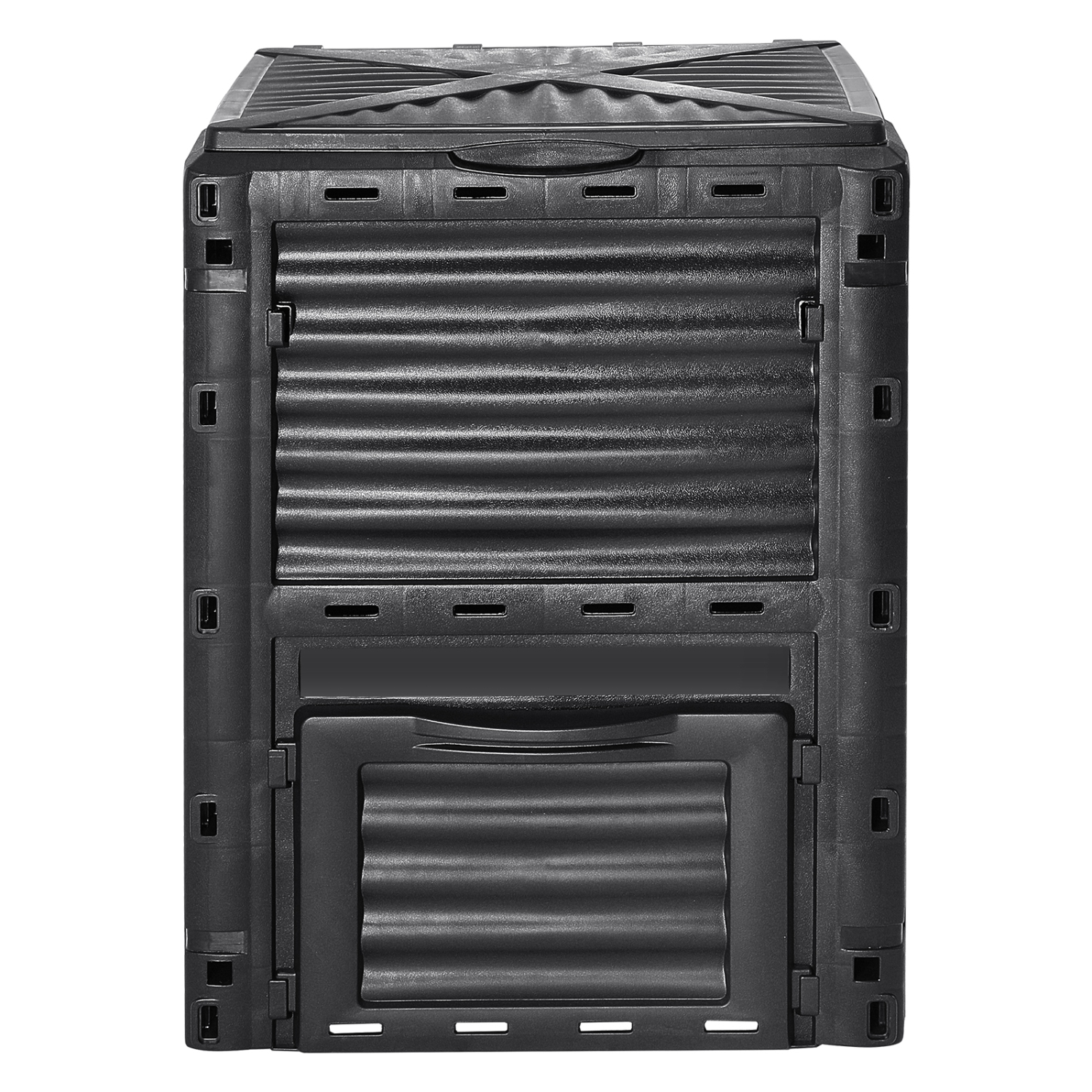 VEVOR 80 Gal Garden Compost Bin, BPA Free Composter, Large Capacity Outdoor Composting Bin with Top Lid and Bottom Door, Easy Assembling,