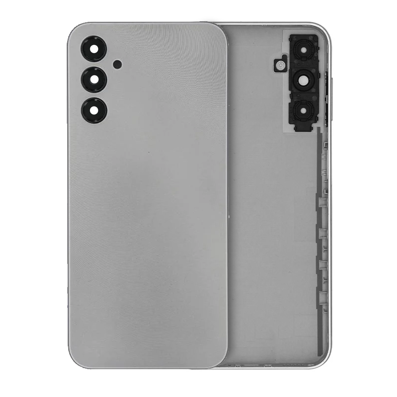 Replacement Back Cover Glass With Camera Lens For Samsung Galaxy A14 4G (A145 / 2023) (Service Pack) (Silver)