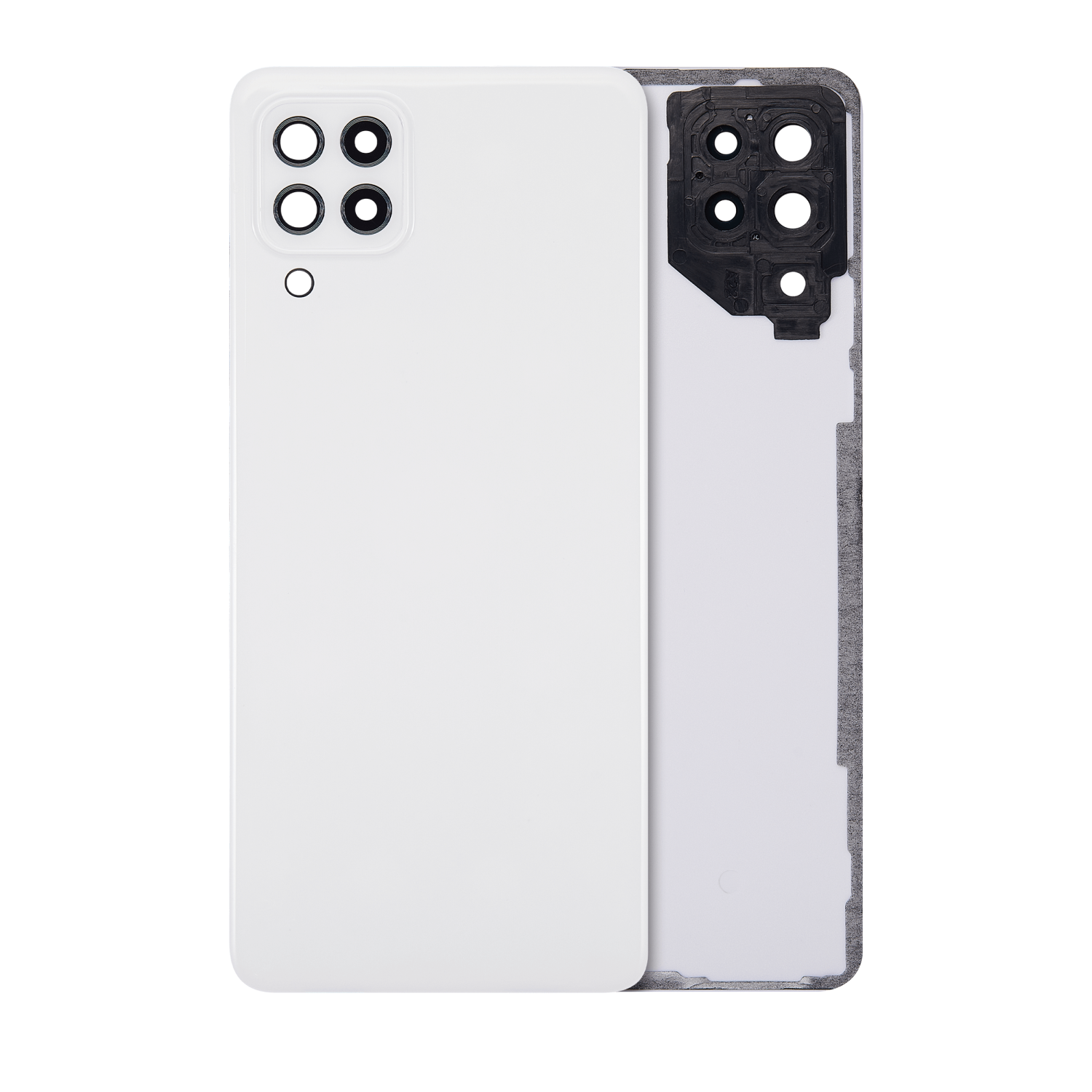 Replacement Back Cover Glass With Camera Lens For Samsung Galaxy A22 4G (Service Pack) (White)