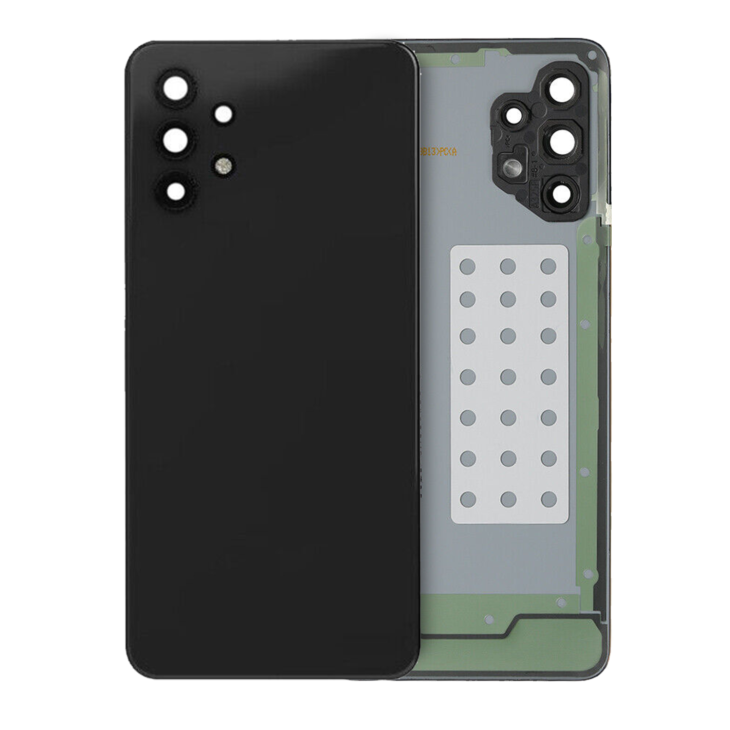 Replacement Back Cover Glass With Camera Lens For Samsung Galaxy A32 4G (A325 / 2021) (Service Pack) (Awesome Black)
