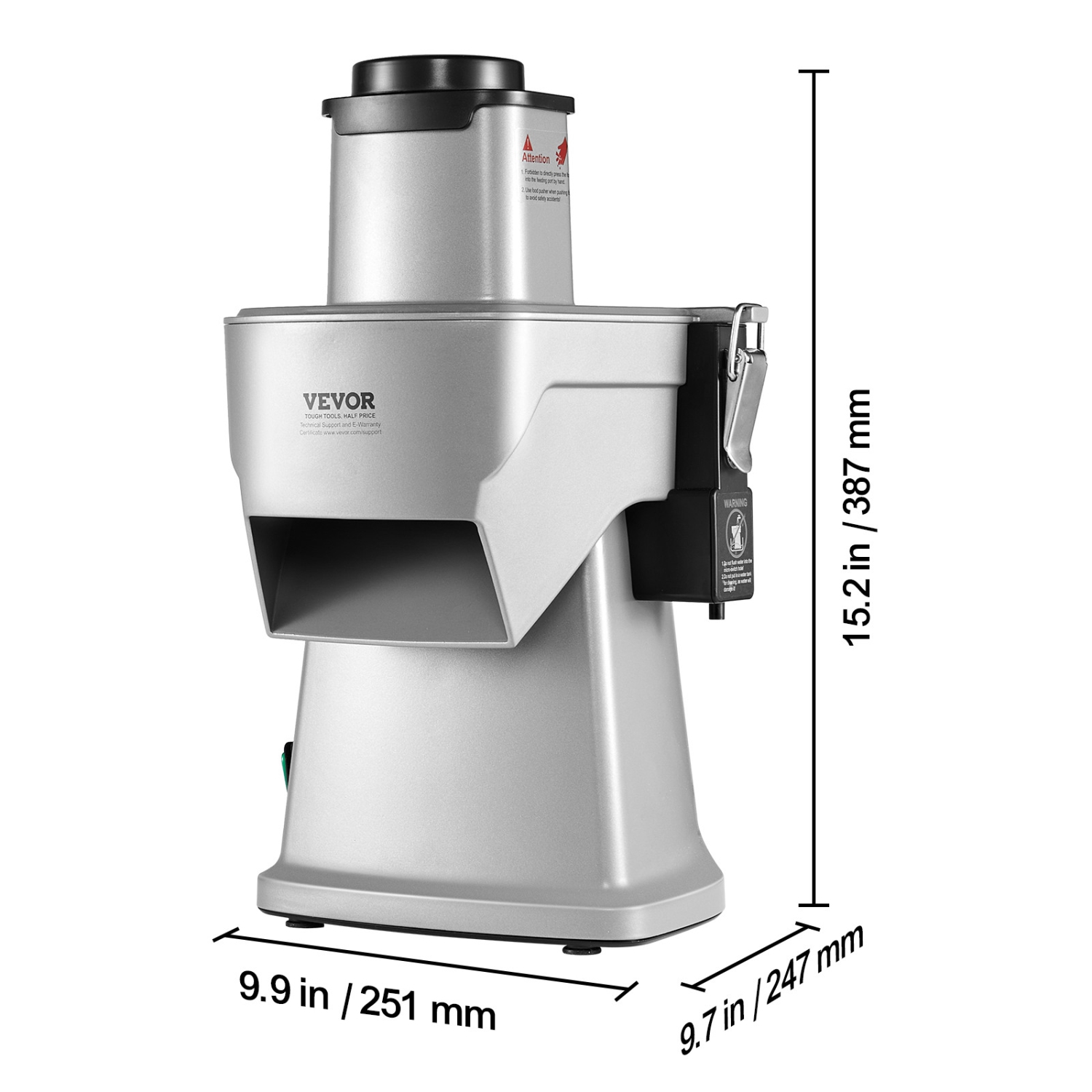 VEVOR Electric Vegetable Slicer, 4 in 1 Multifunctional Food Cutter, 200W Vegetable Chopper for Slicing Shredding Dicing and Slitting, with