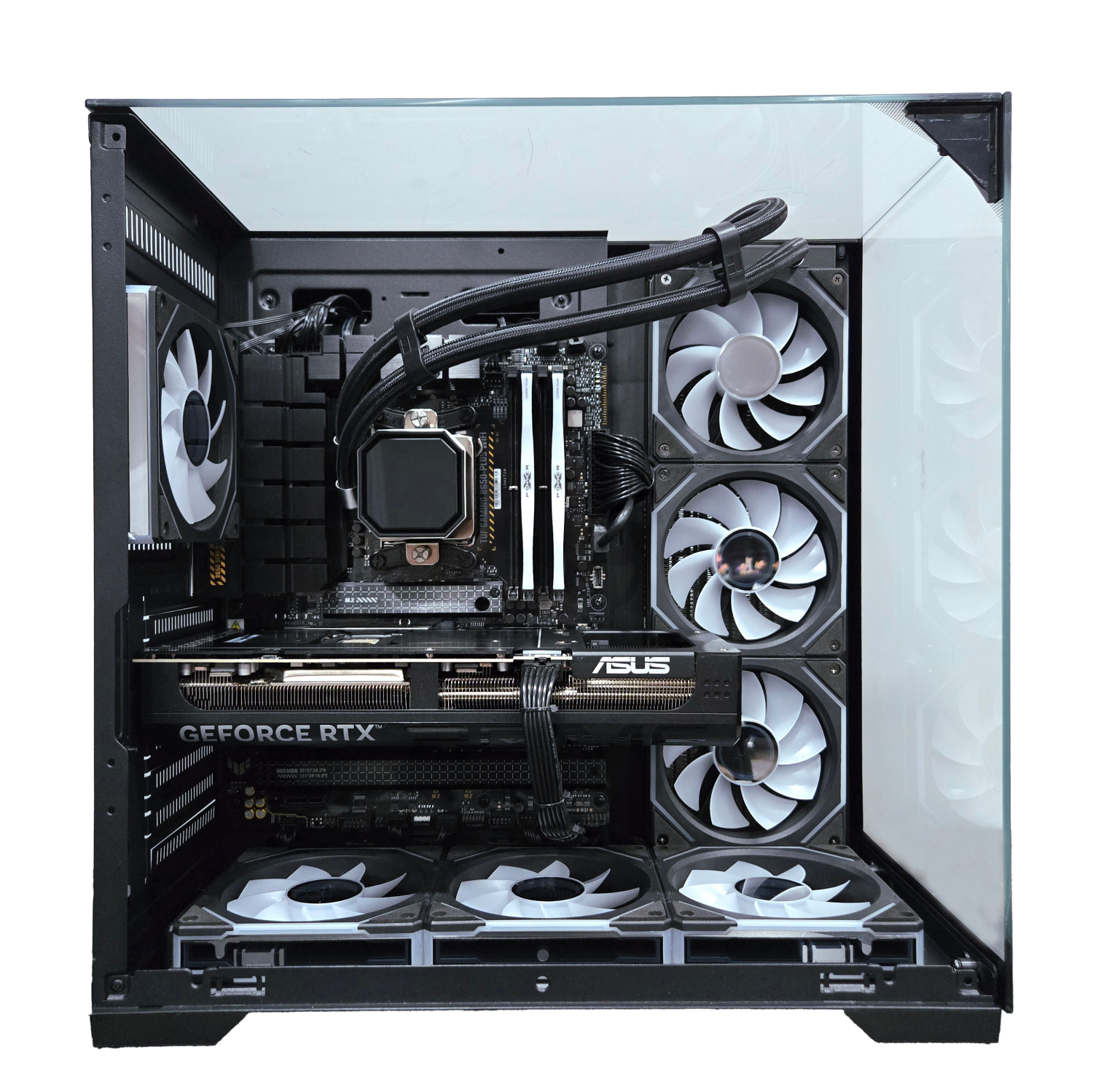 FunHei Tech Gaming PC, AMD Ryzen 7 9800X3D 8-Core Processor, RTX 5070 Ti, 64GB DDR5 RAM, 1TB SSD, WiFi & Bluetooth, Win11 Pro, Black