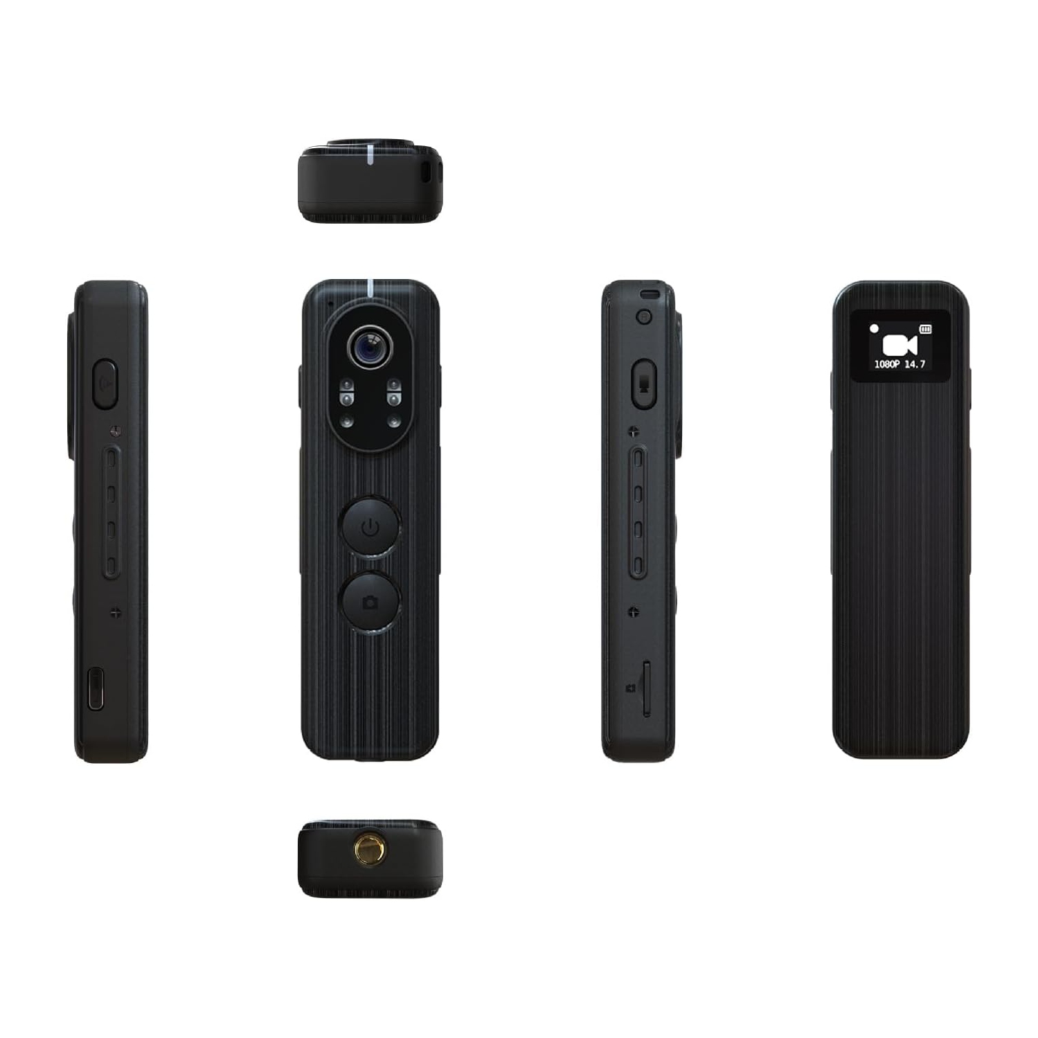 [16GB] HD 4K Micro Video Recorder Destination Sports Camera Micro Video Recorder Mini DV 2160 Resolution Conference Video Recorder 0.66 Inch OLED