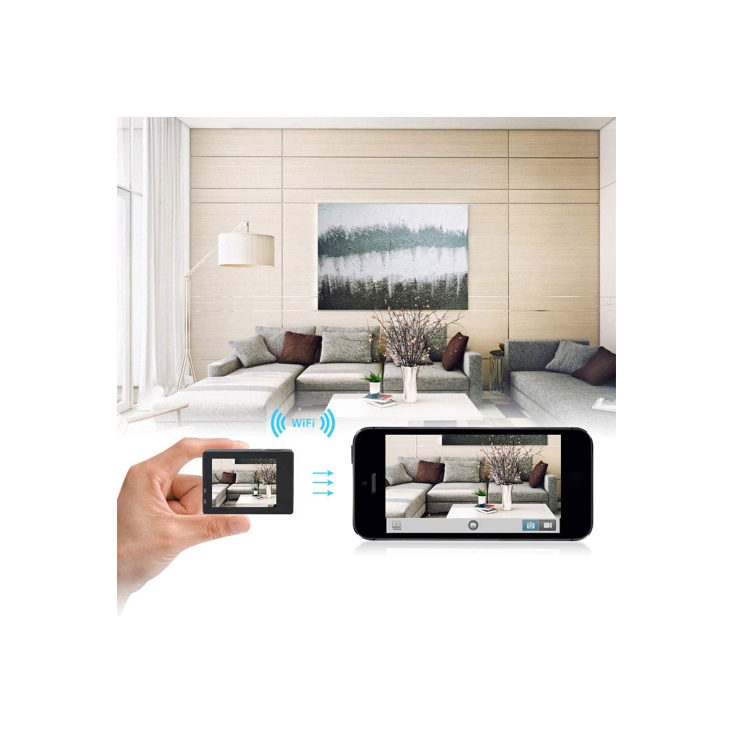 Mini 4K Sports Camera - 12MP, WiFi Control, Multiple Shooting Modes, 30M Waterproof for Adventures(gold)