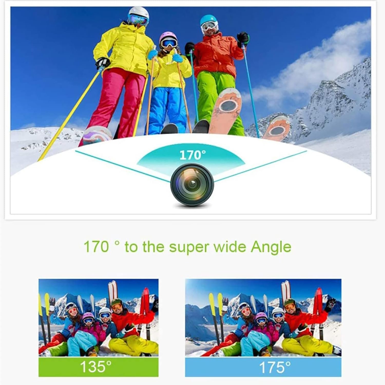 Mini 4K Sports Camera - 12MP, WiFi Control, Multiple Shooting Modes, 30M Waterproof for Adventures(gold)