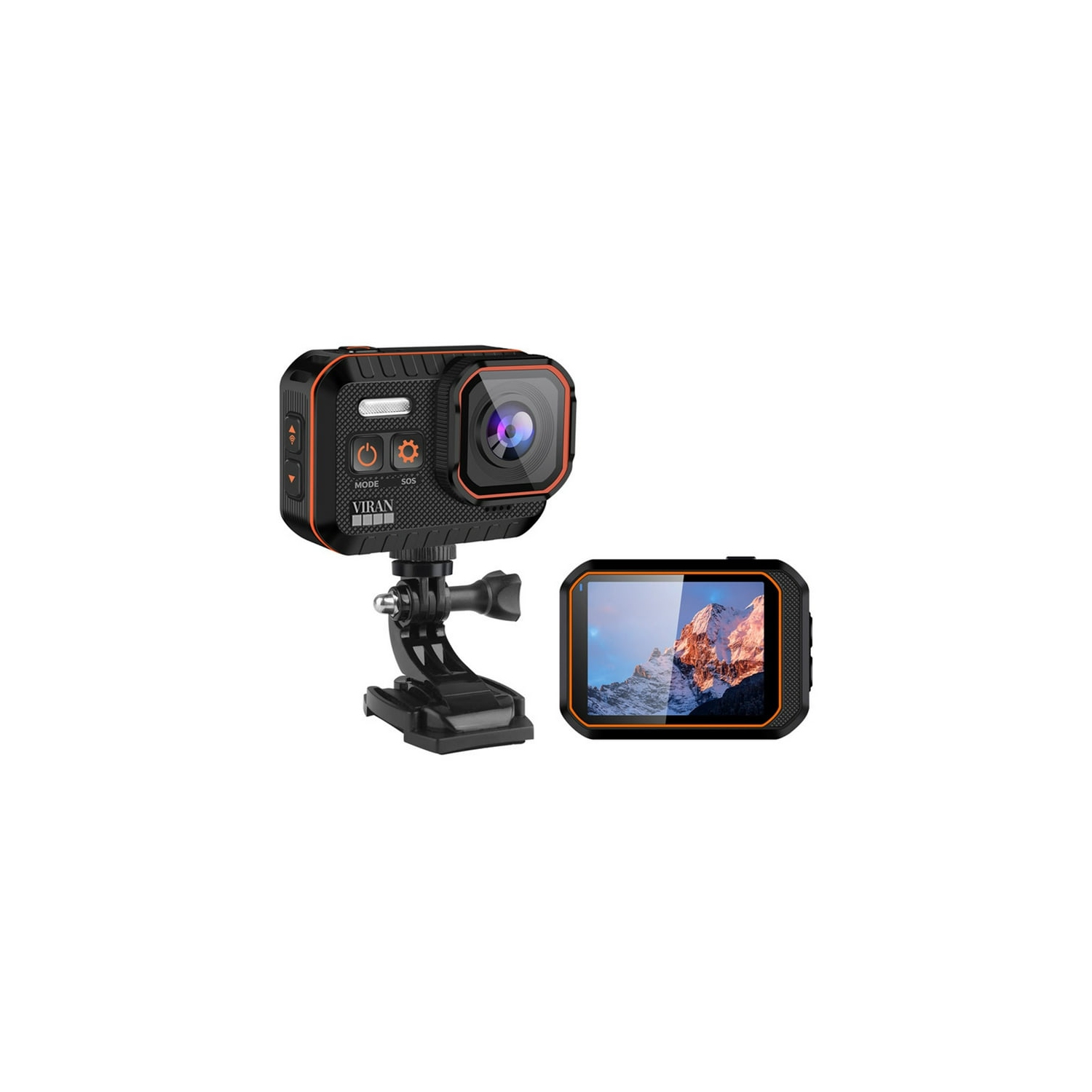 Black 4K Professional Action Camera – 20 megapixels, WiFi, UHD video