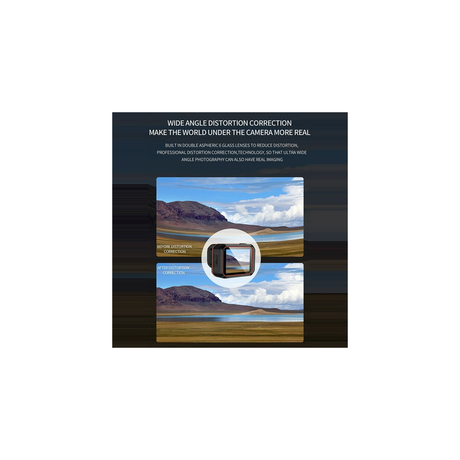 Black 4K Professional Action Camera – 20 megapixels, WiFi, UHD video