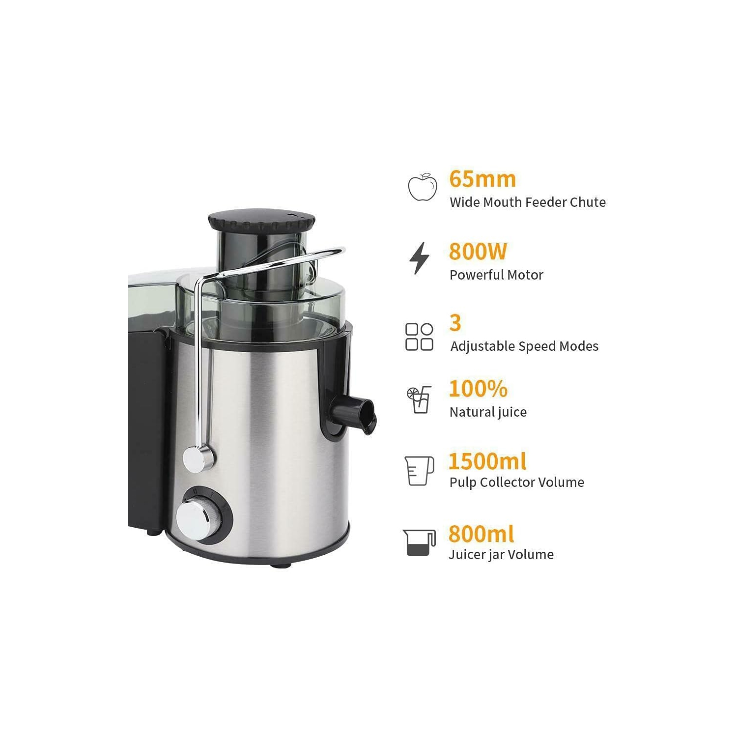 Juicer household residue juice separation juicer freshly squeezed fruits and vegetables filter-free automatic orange juice machine