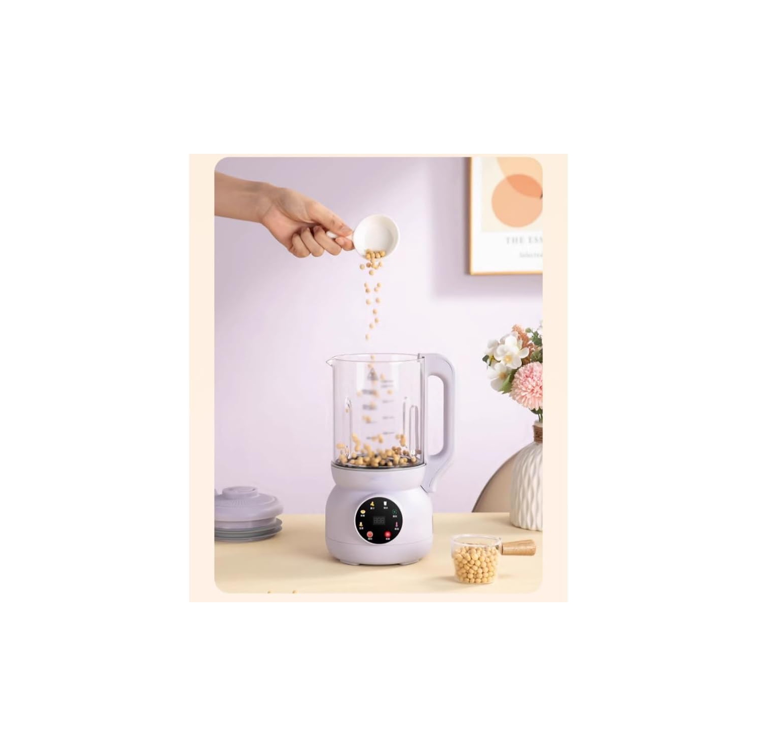Fully automatic mini multi-function food processor intelligent filter-free heating wall breaker juicer