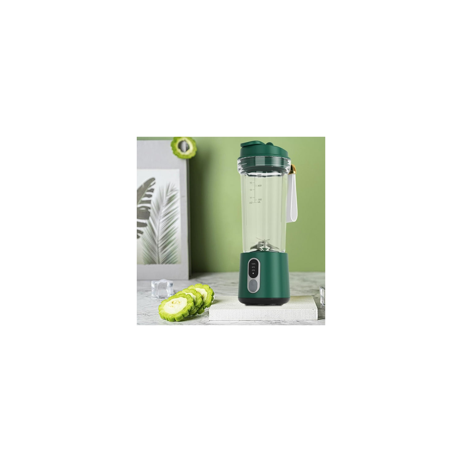 Portable blender mixer juicer cup smoothie fruit milkshake food mixer fruit green