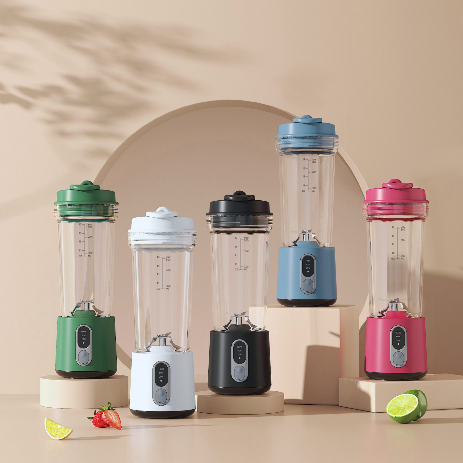Portable blender mixer juicer cup smoothie fruit milkshake food mixer fruit green