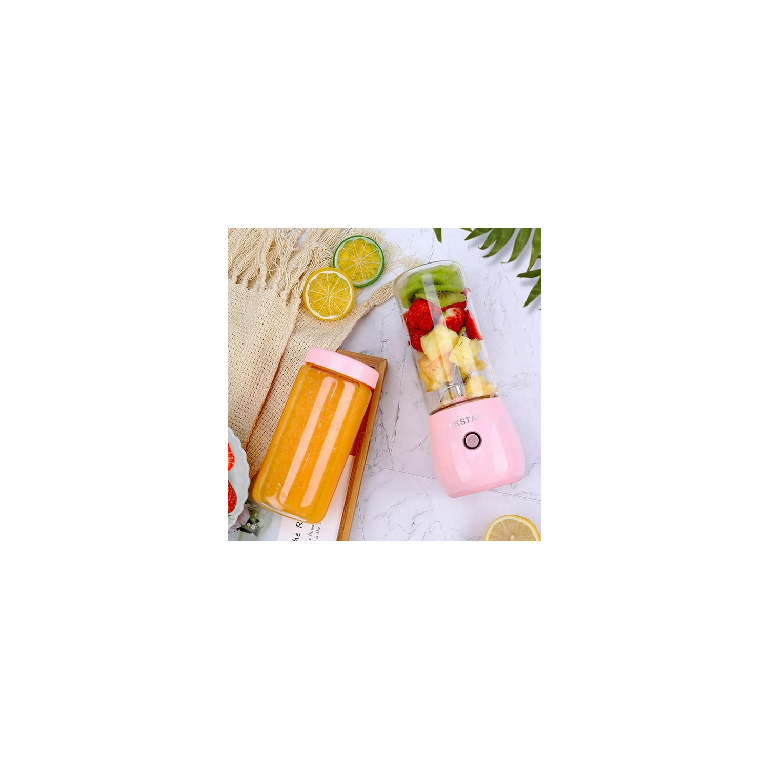 Portable Travel Blender | USB Rechargeable Handheld Juicer - Powerful Smoothie Blender, Kitchen Gadget for Outdoor Travel and Home Use