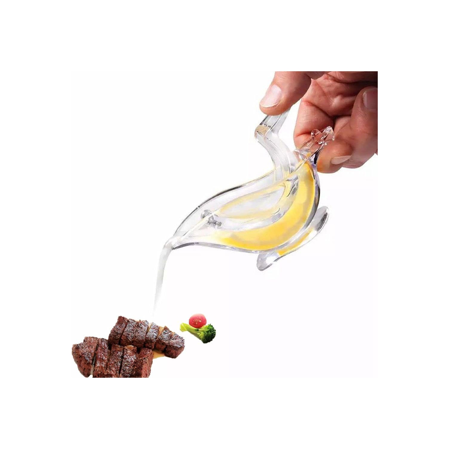Acrylic lemon juicer Manual transparent small fruit juicer Portable manual lemon squeezer