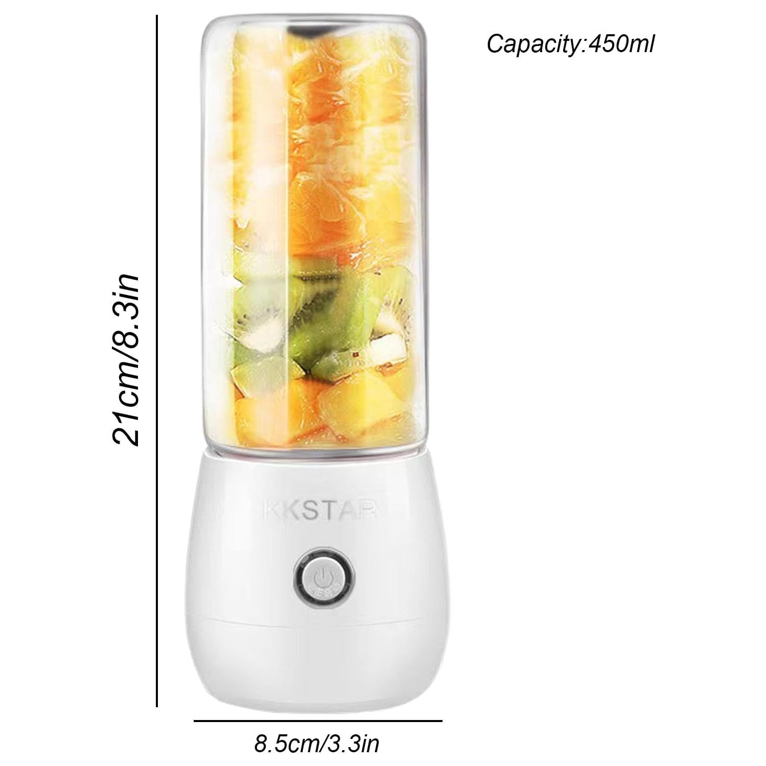 Portable Travel Blender | USB Rechargeable Handheld Juicer - Powerful Smoothie Blender, Kitchen Gadget for Outdoor Travel and Home Use