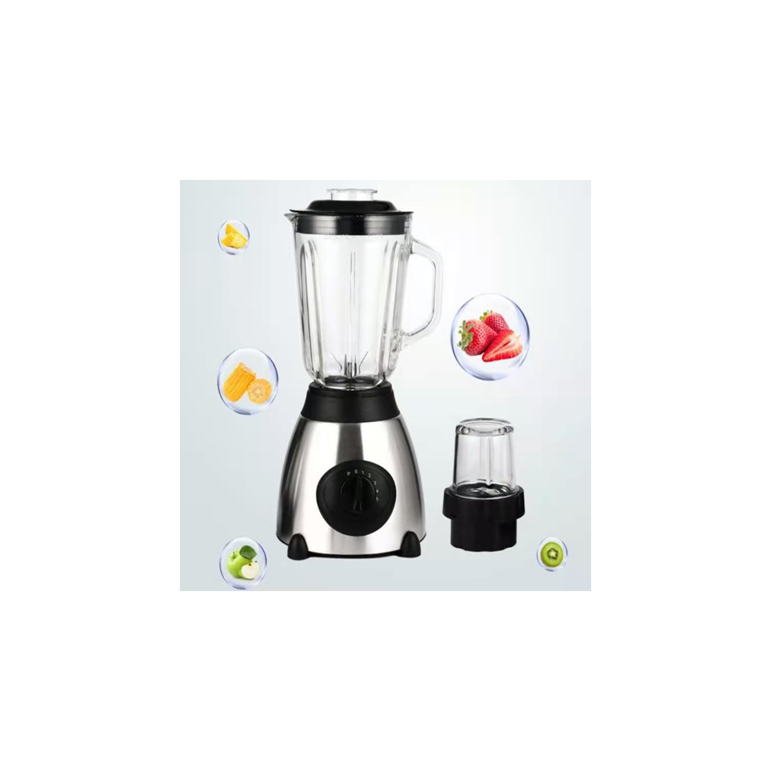 Stainless Steel Glass Grinder Multifunctional Home Kitchen Appliance Electric Fruit Smoothie Blender Food Juicer and Blender