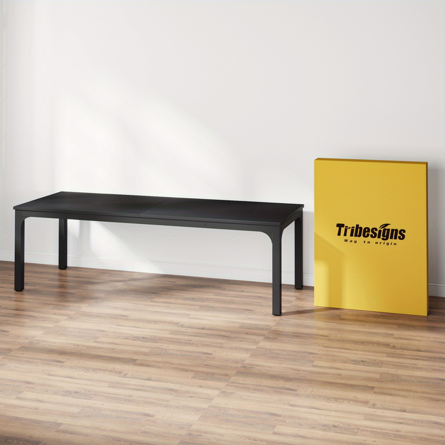 Lantine – Bureau à domicile pour 2 personnes, bureau d'ordinateur très long de 78,7 po, double poste de travail pour bureau à domicile,