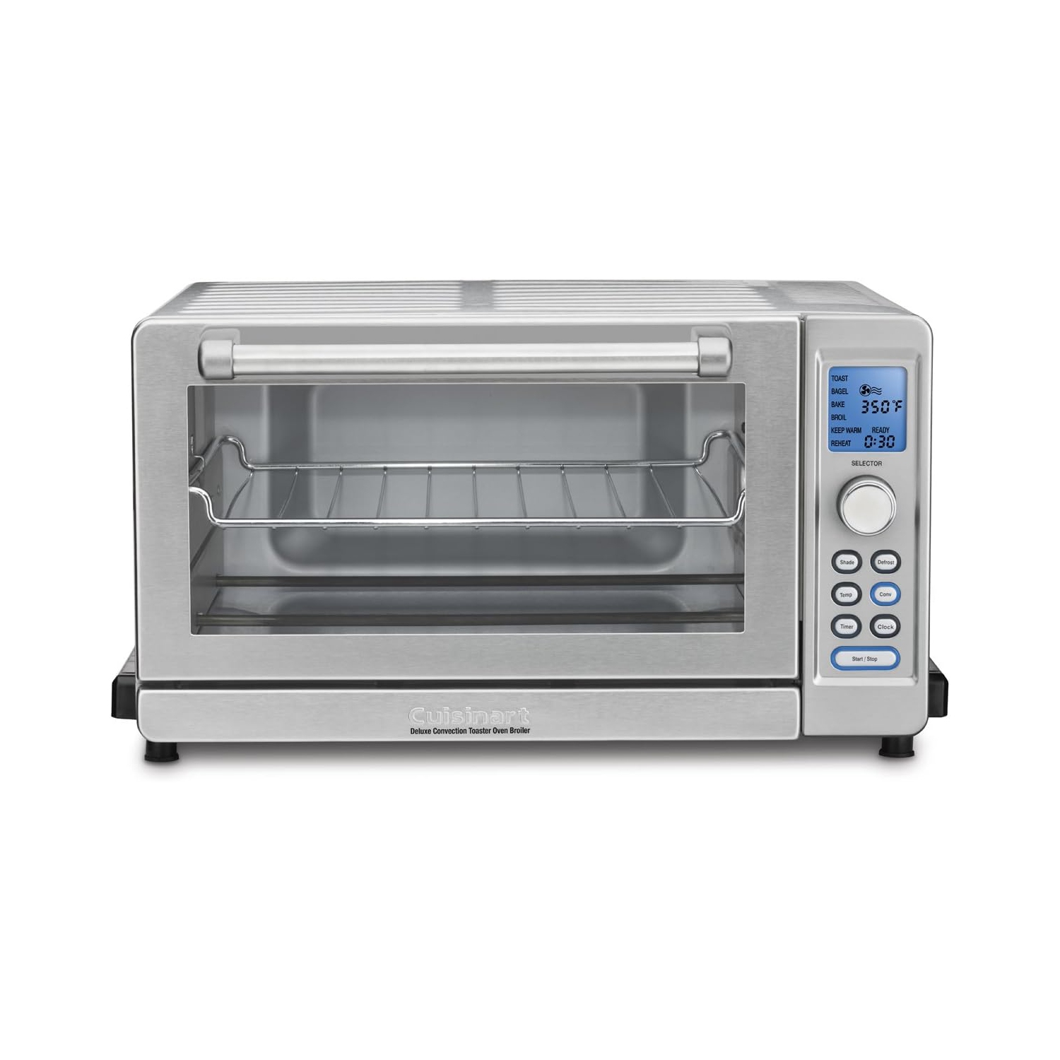 Cuisinart Deluxe Convection Toaster Oven Broiler, 9 Cooking Functions, 1800W, Brushed Silver