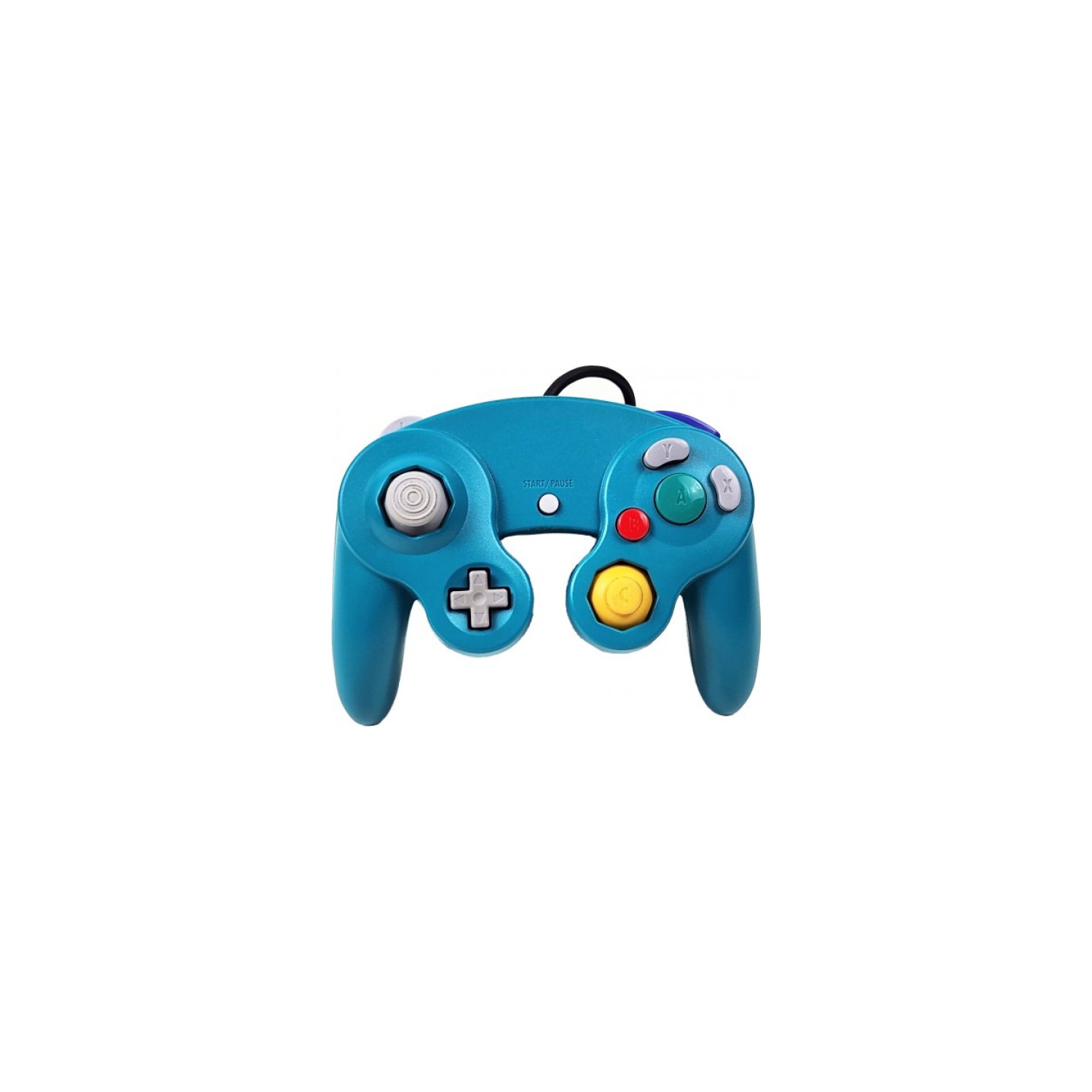 Manette avec fil sarcelle pour GameCube/Wii/Wii U.