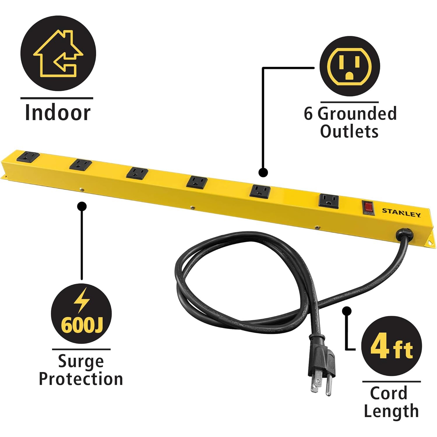 STANLEY 31613 Pro6 Metal Power Bar